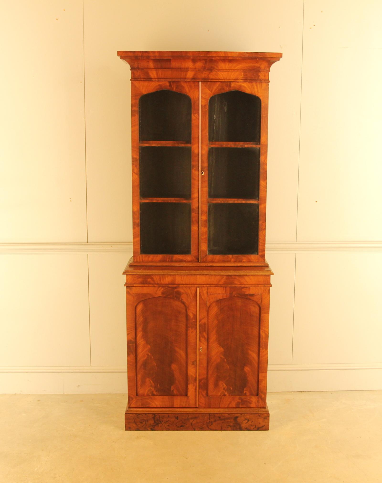 19th Century Mahogany Glazed Display Bookcase (1 of 8) 19th Century Mahogany Glazed Display Bookcase (1 of 8)