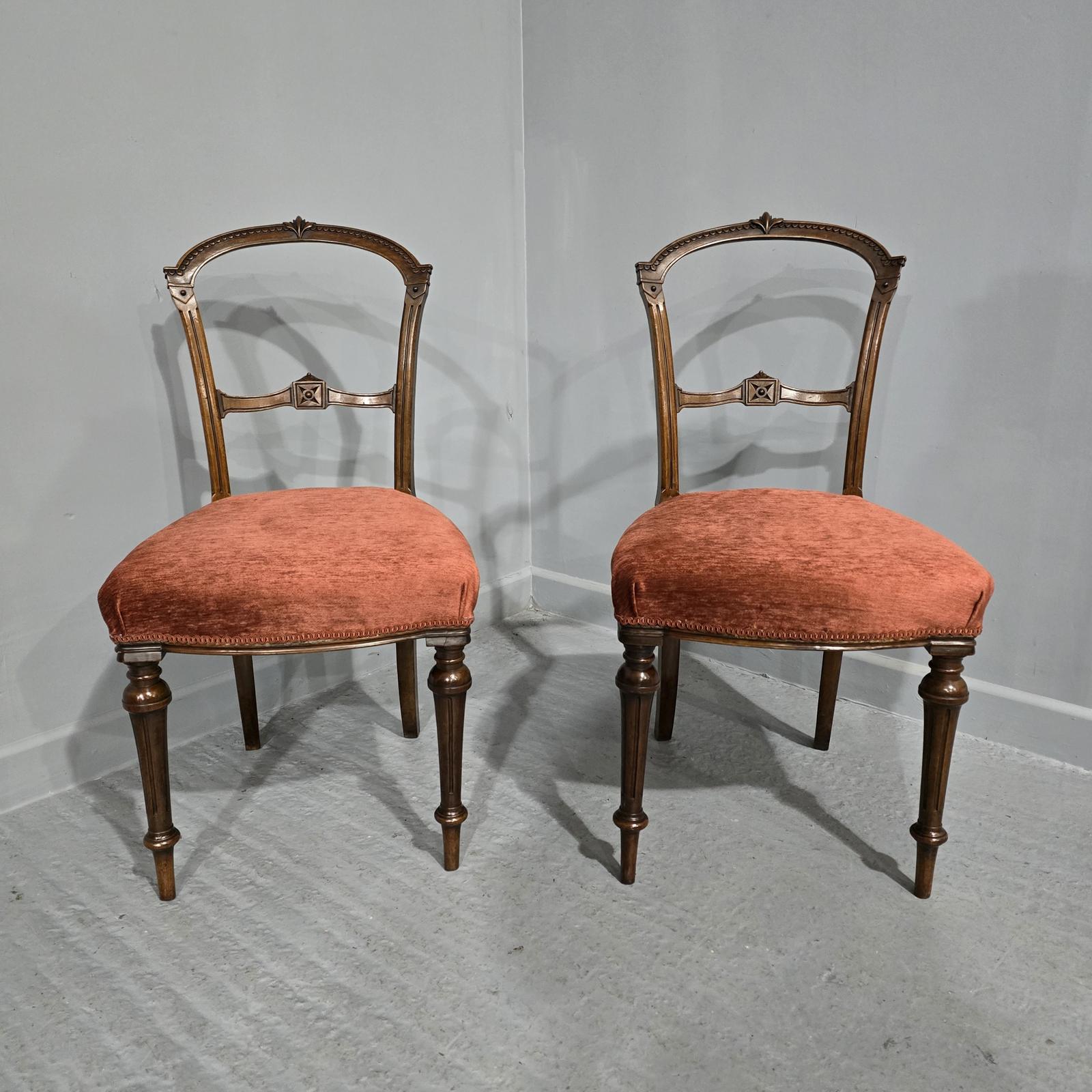 Good Pair Victorian Hall Chairs (1 of 5)