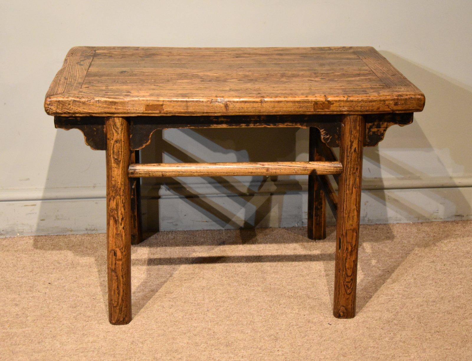 19th Century Chinese Elm Coffee Table (1 of 7)