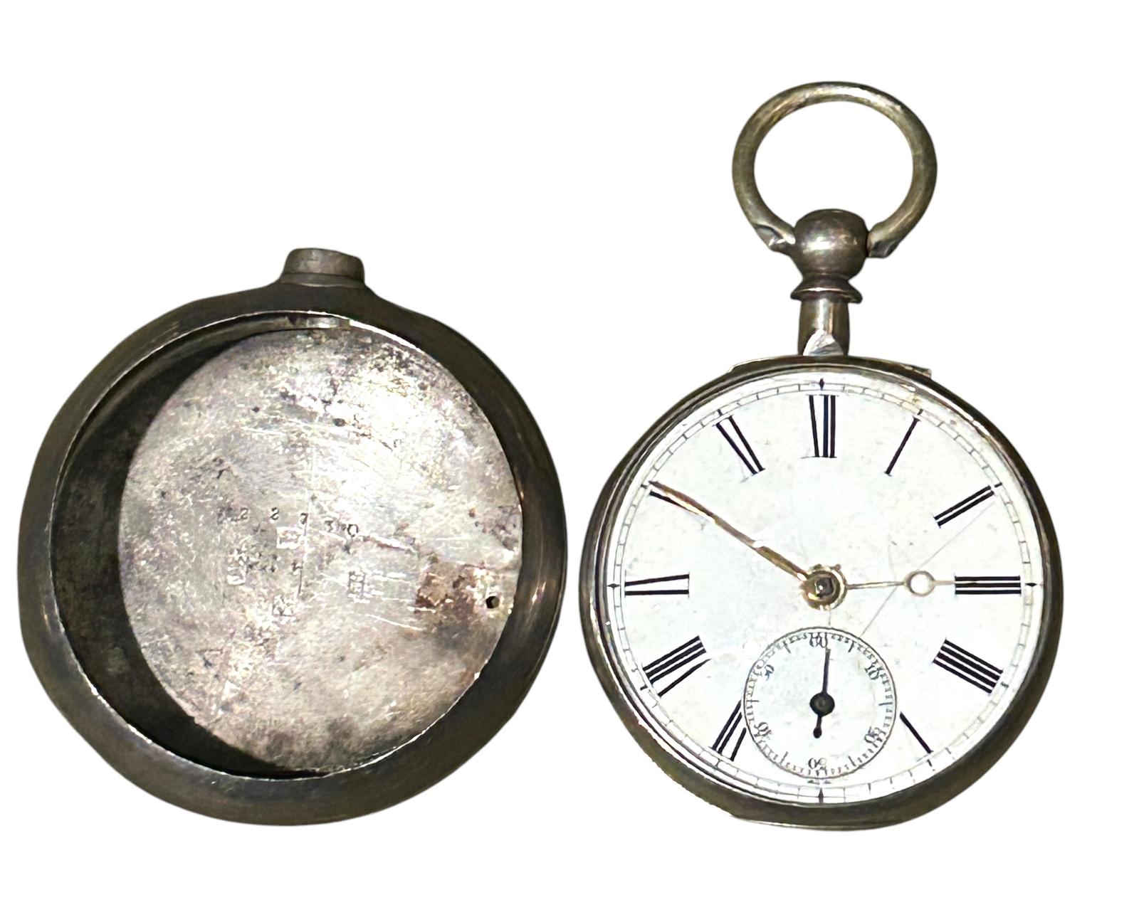 Lovely Victorian Silver Pear Shaped Case Fusee Pocket Watch – Birmingham ca.1876 (1 of 11)