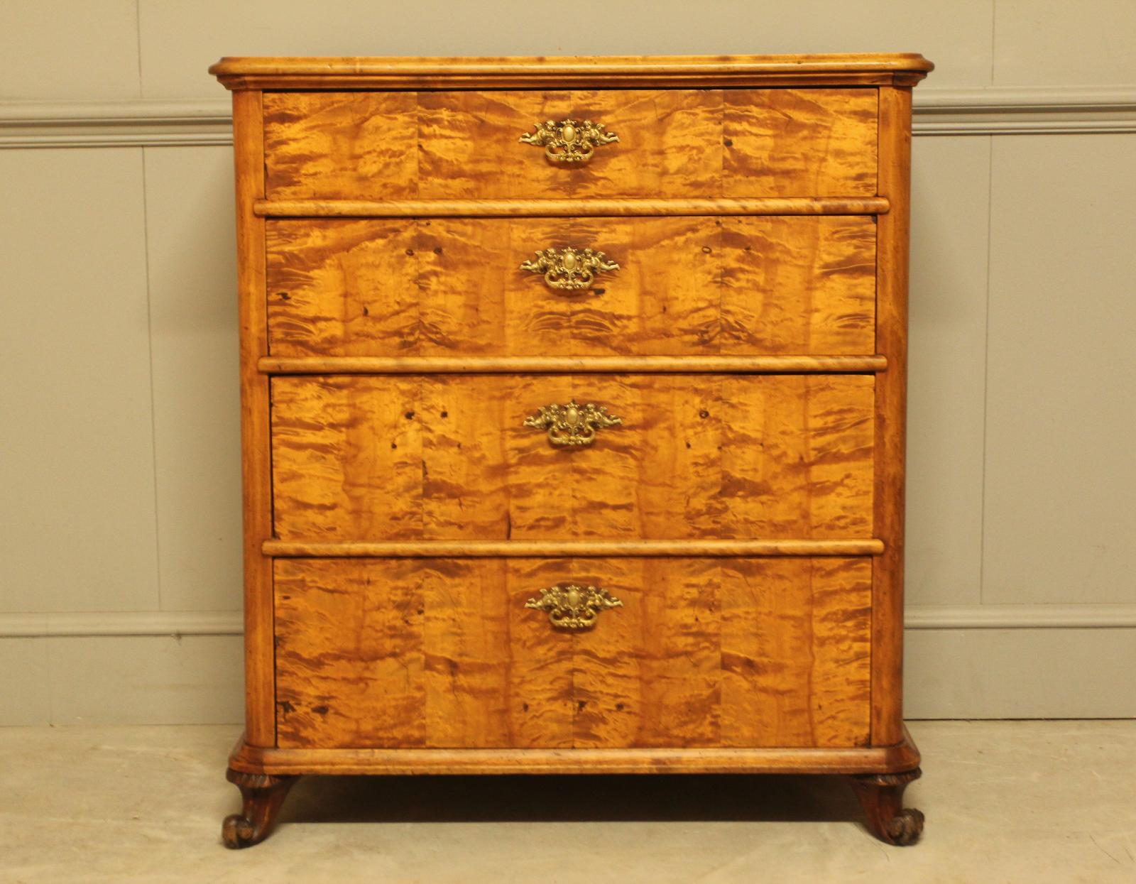 19th Century Swedish Birch Chest of Drawers (1 of 10)