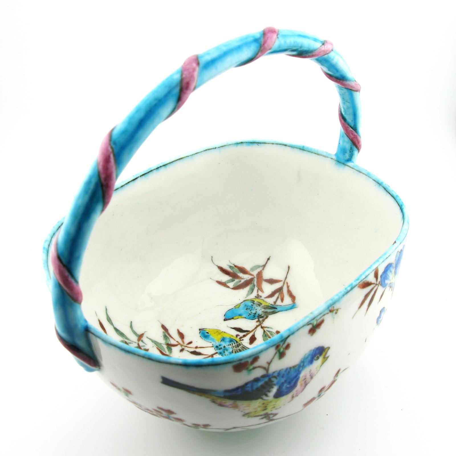 Theodore Deck French 19th Century (1823-1891) Pottery Basket (1 of 13) Theodore Deck French 19th Century (1823-1891) Pottery Basket (1 of 13)