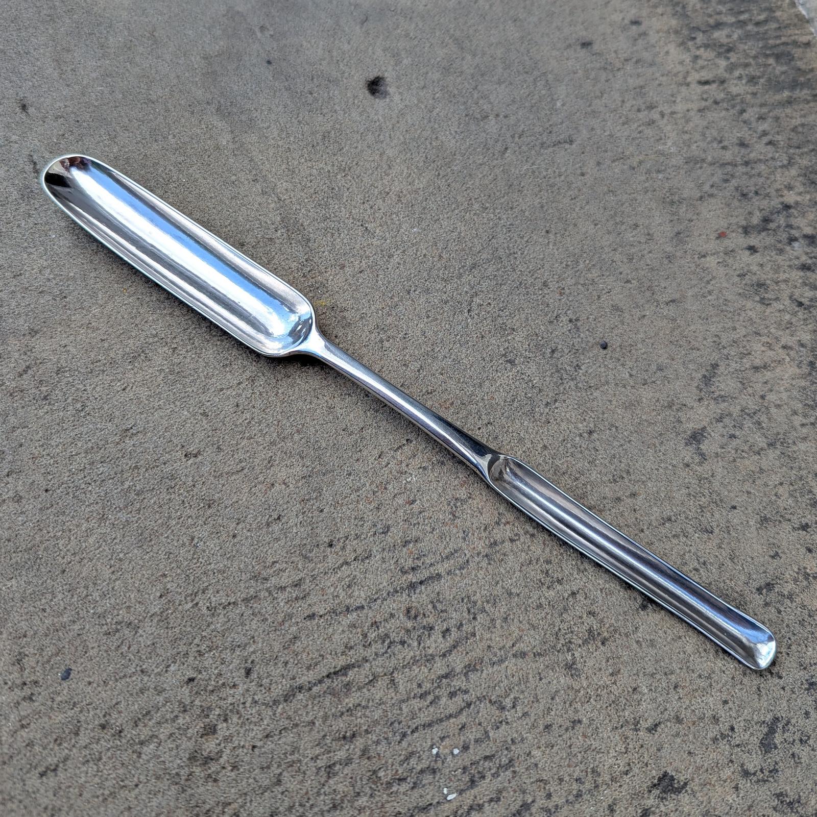 George III Silver Marrow Scoop London 1761 (1 of 7)