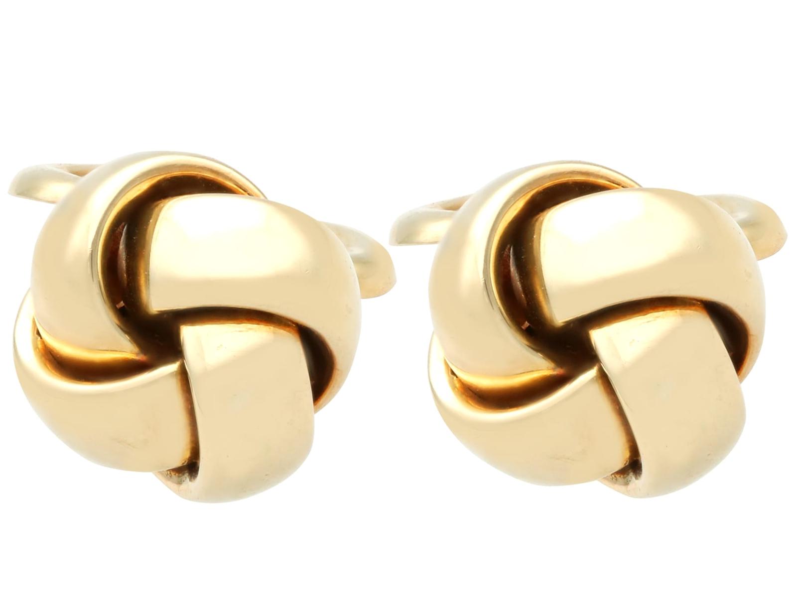 Vintage 14ct Yellow Gold Cufflinks c.1950 (1 of 7)