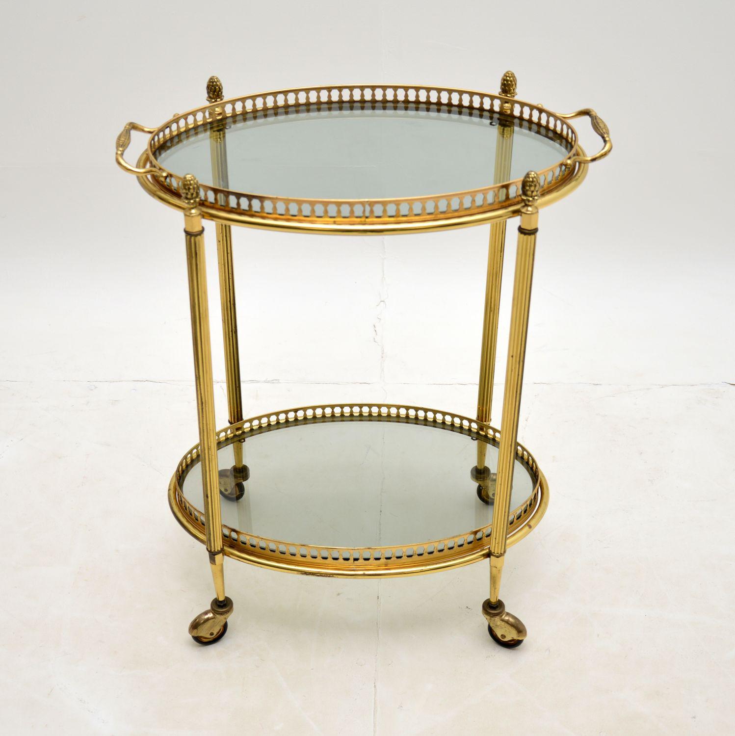 Vintage French Brass Drinks Trolley (1 of 7) Vintage French Brass Drinks Trolley (1 of 7)