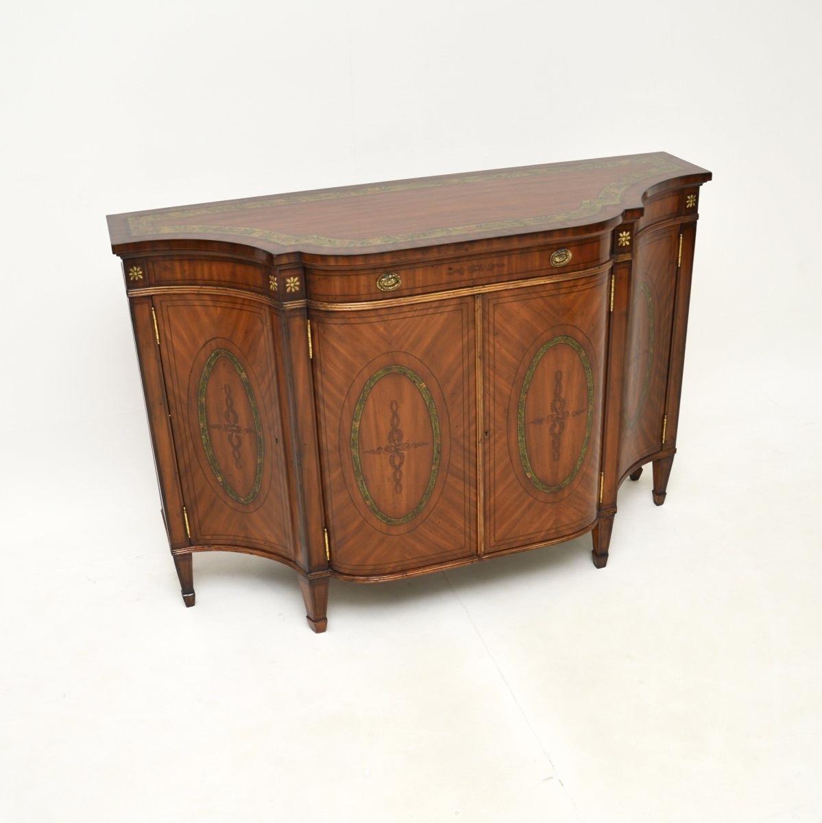 Sheraton Style Painted Satinwood Sideboard (1 of 10) Sheraton Style Painted Satinwood Sideboard (1 of 10)