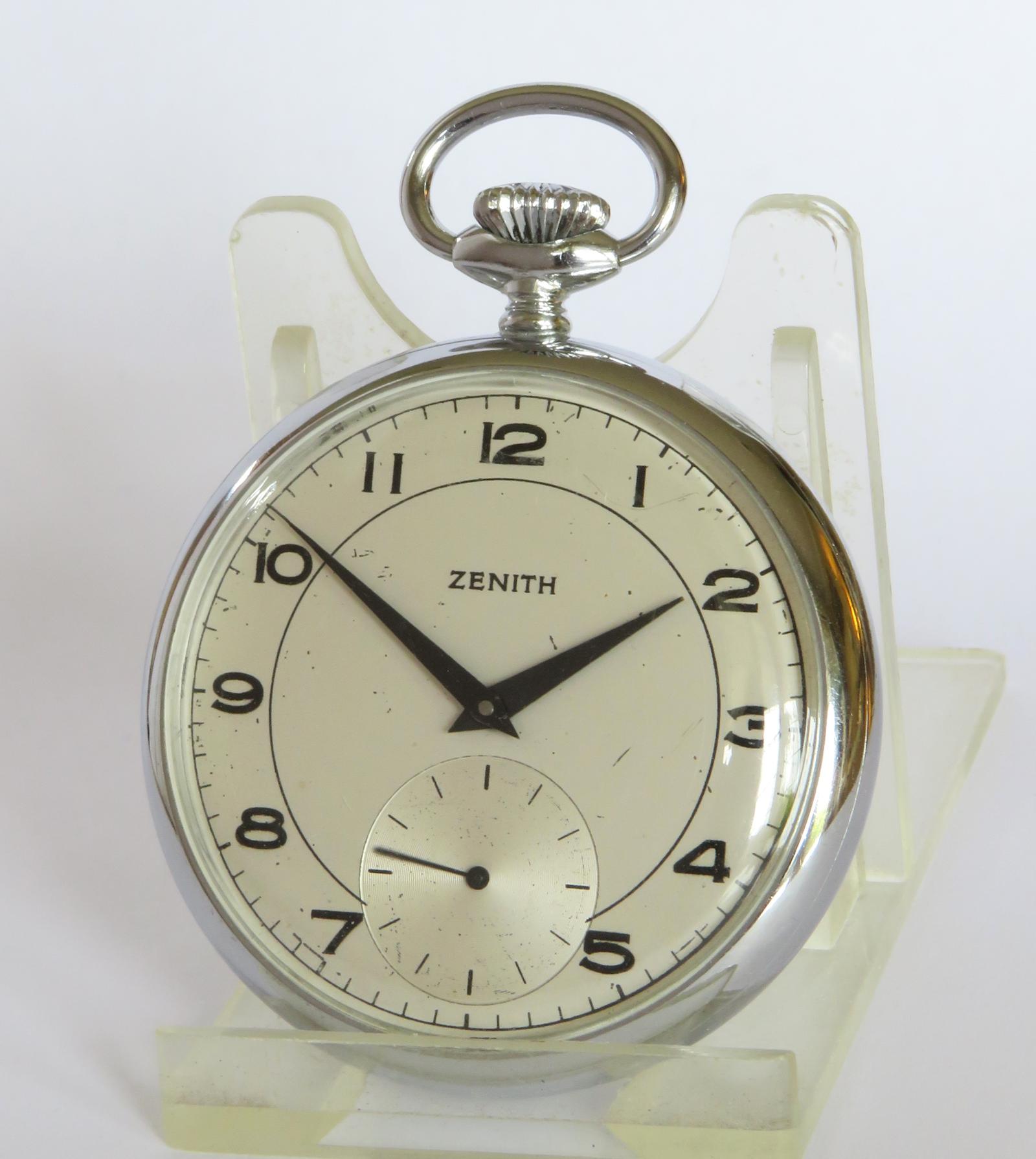 Pocket Watch : 1950s Zenith Pocket Watch (1 of 4)