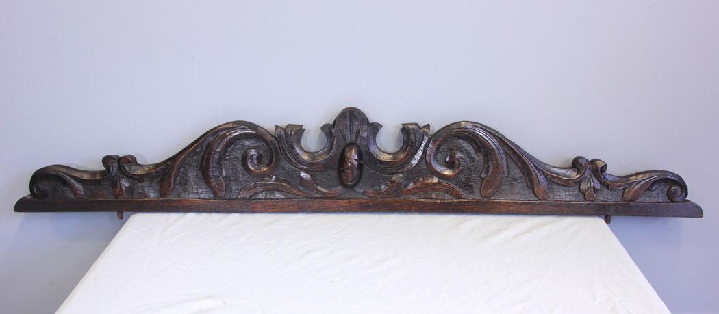 Antique Late Victorian Carved Oak Pediment (1 of 7) Antique Late Victorian Carved Oak Pediment (1 of 7)
