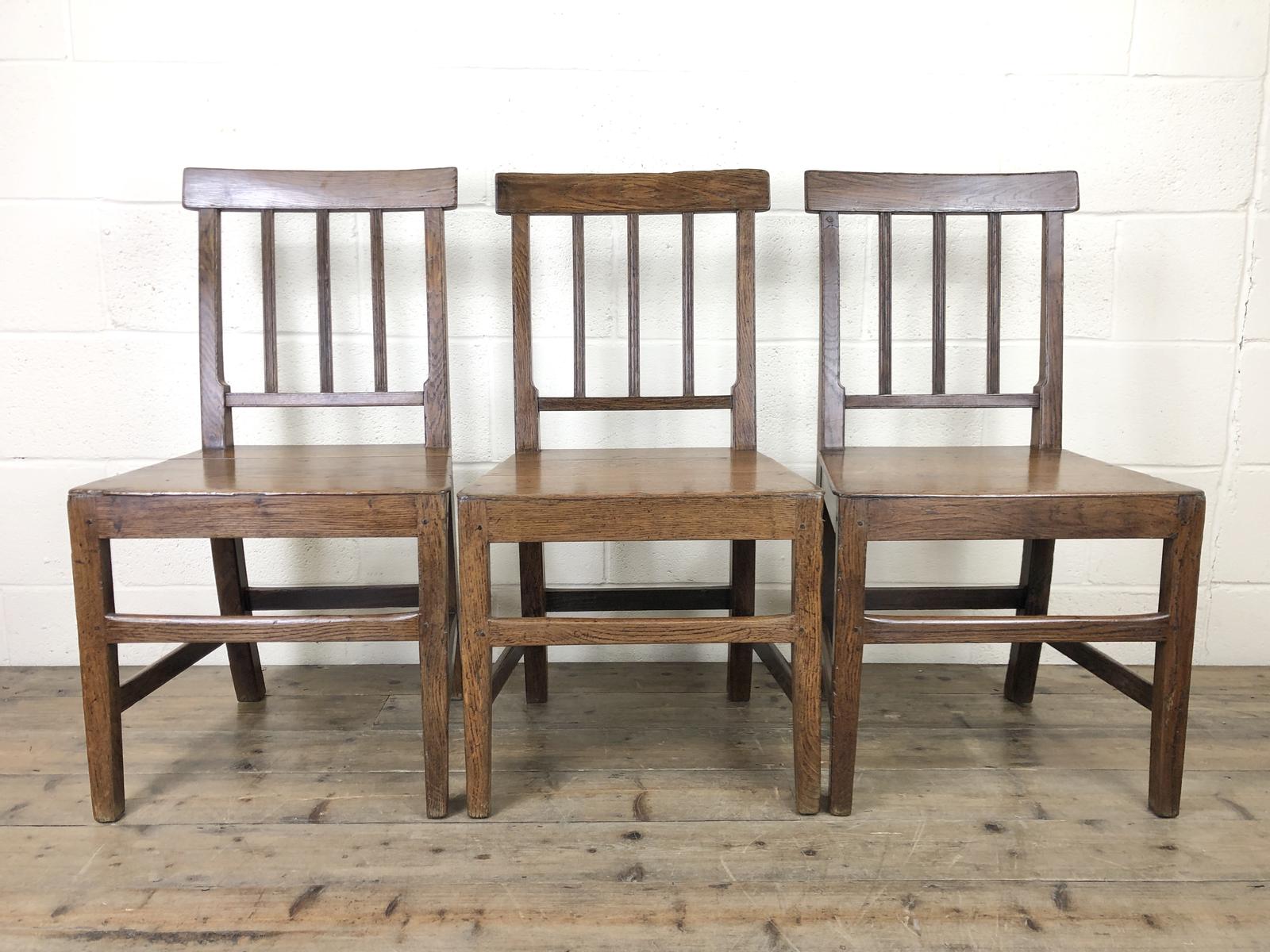 Set of Three 19th Century Farmhouse Chairs (1 of 9) Set of Three 19th Century Farmhouse Chairs (1 of 9)