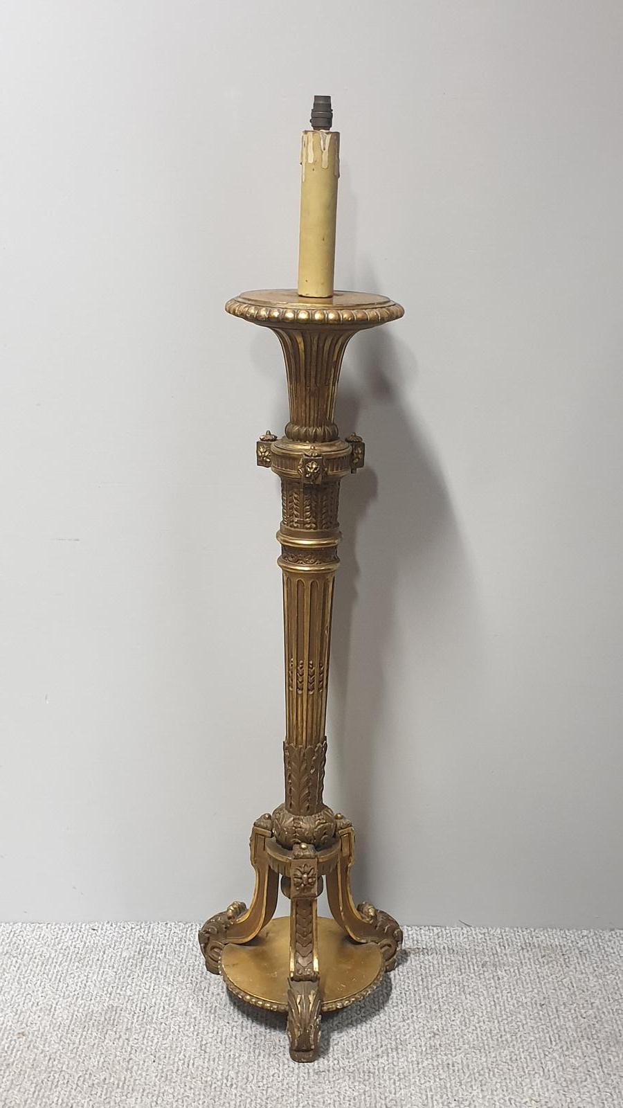 Victorian Gilt Standard Lamp (1 of 1)