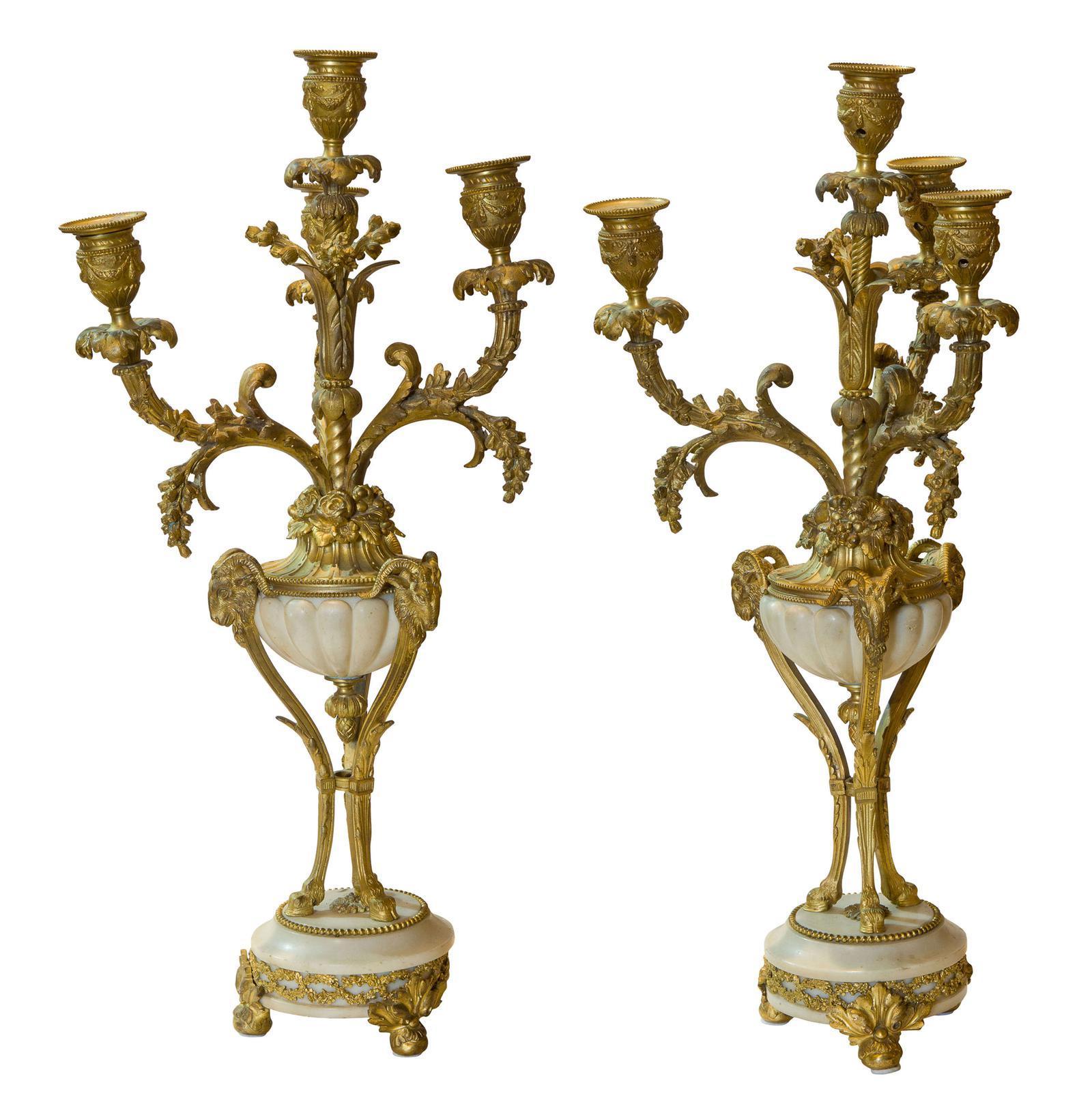 Pair of Louis XV Style Candelabra (1 of 1)
