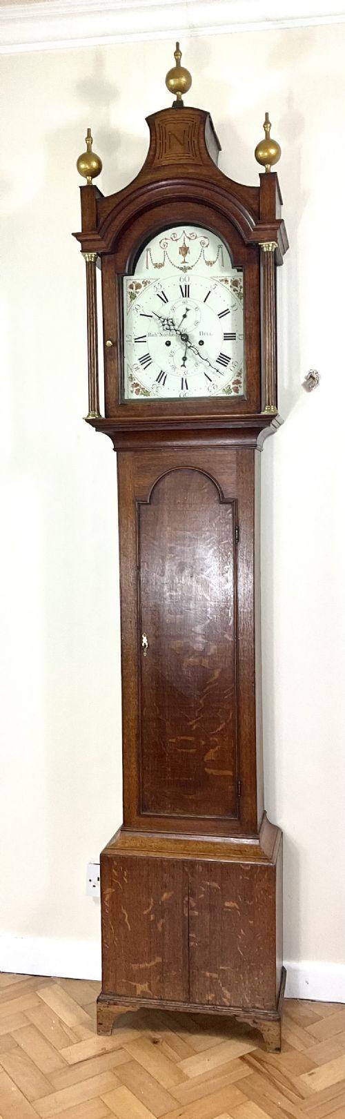 Georgian Oak Grandfather Longcase Clock Richard Northen (1 of 13)
