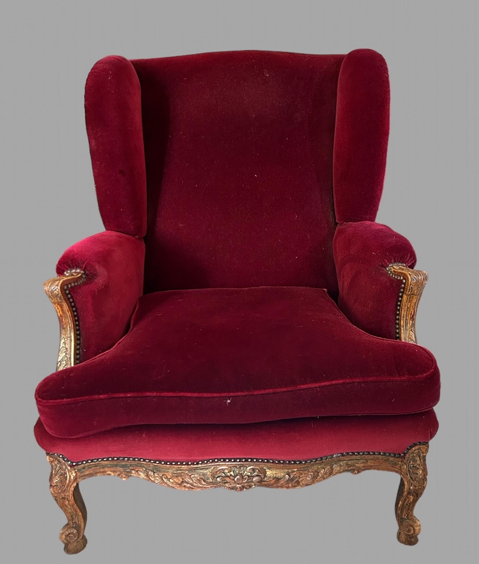 19th Century Wing Armchair (1 of 4)