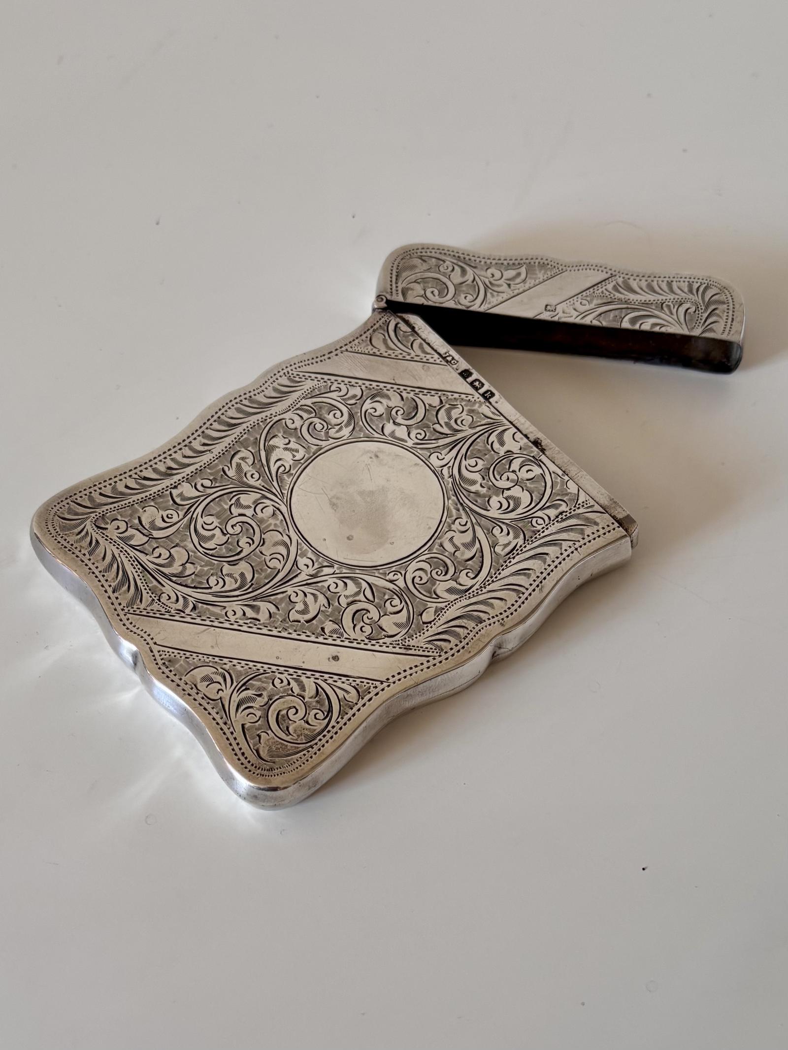 Antique Sterling Silver Jones & Crompton Edwardian Card Case 1909 (1 of 12) Antique Sterling Silver Jones & Crompton Edwardian Card Case 1909 (1 of 12)