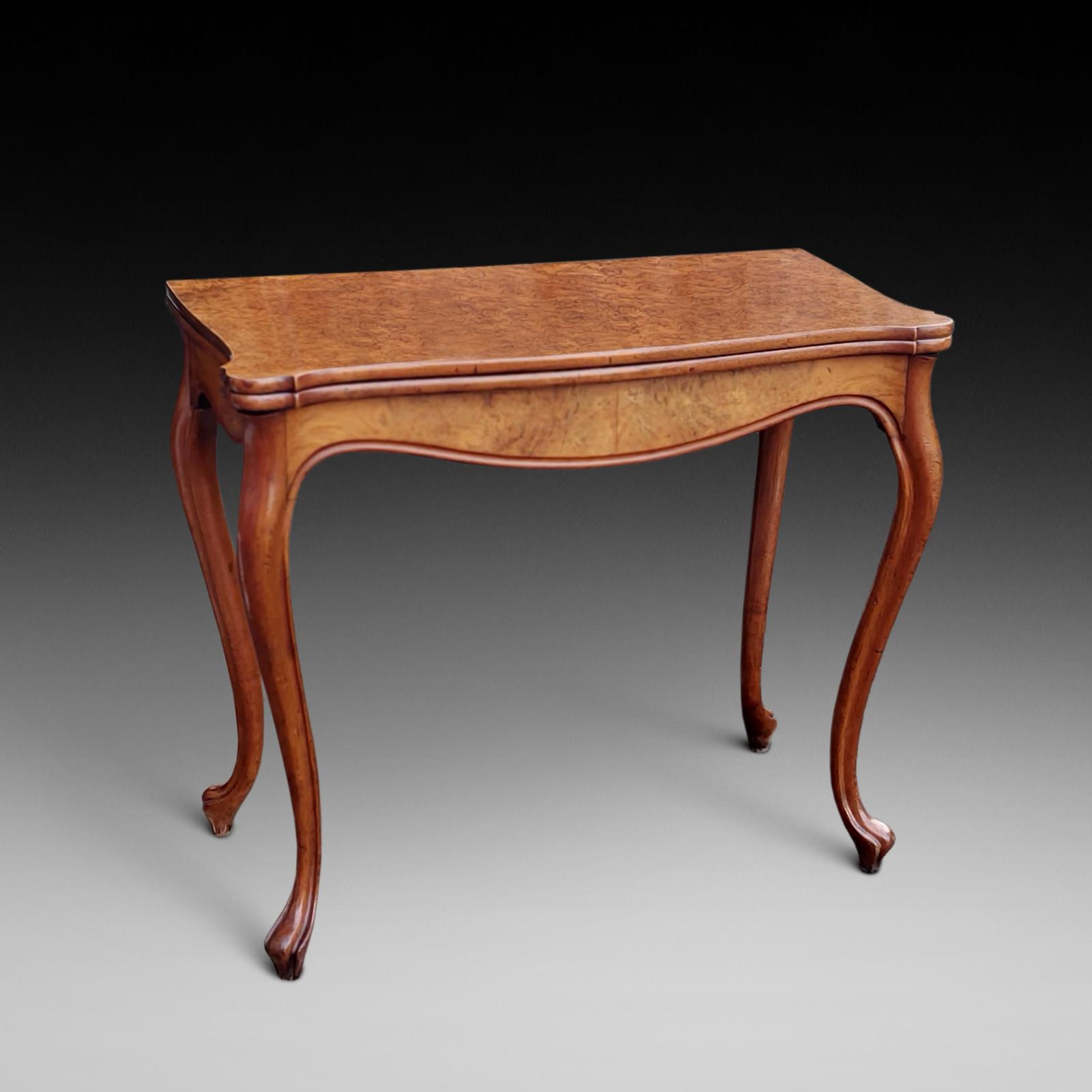 19th Century Danish Burr Walnut Tea Table (1 of 6)