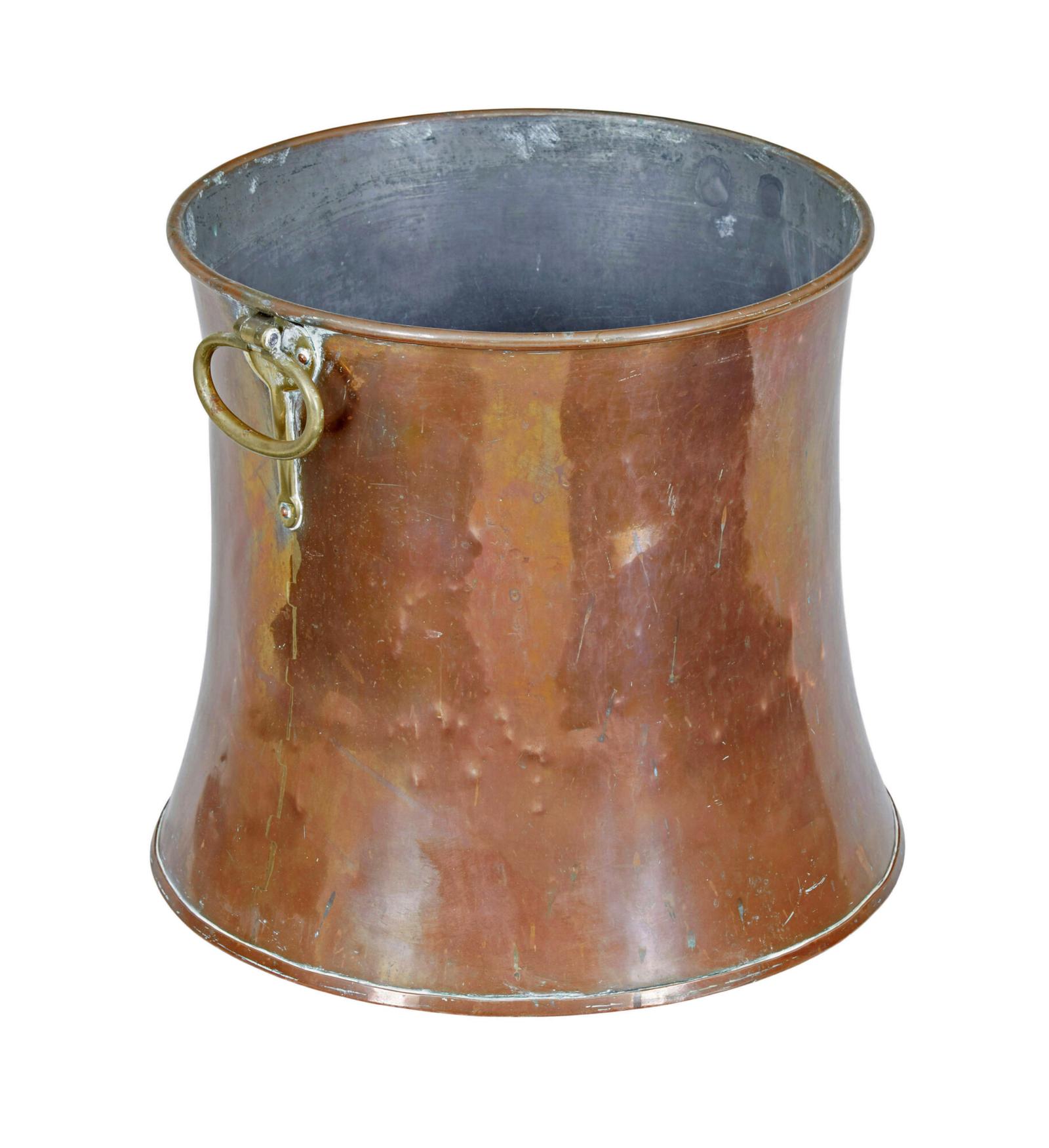 19th Century Shaped Copper & Brass Log Bin (1 of 6) 19th Century Shaped Copper & Brass Log Bin (1 of 6)