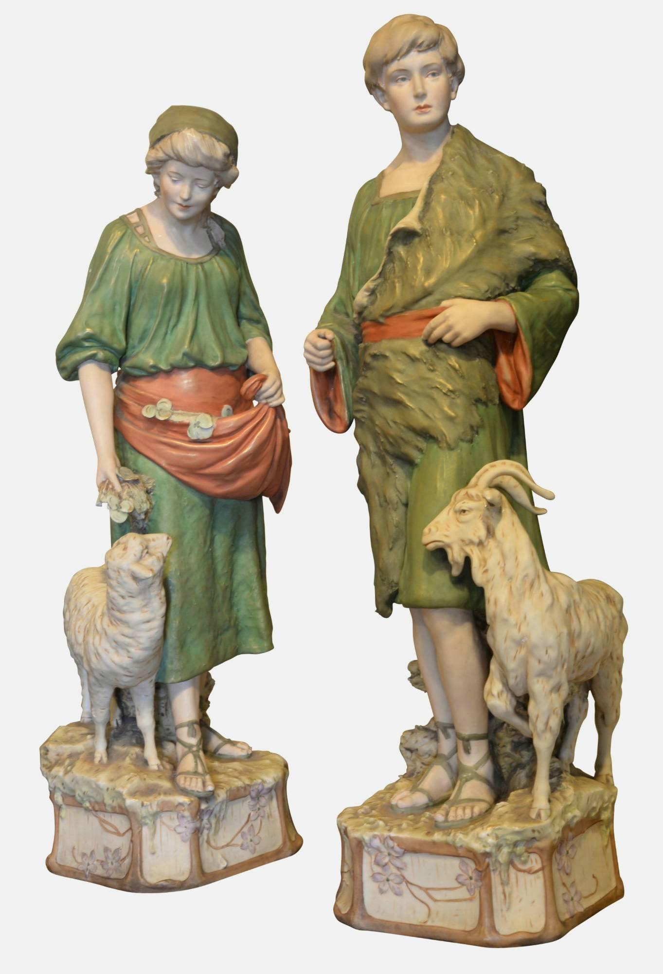 Pair of Royal Dux Figures (1 of 1) Pair of Royal Dux Figures (1 of 1)