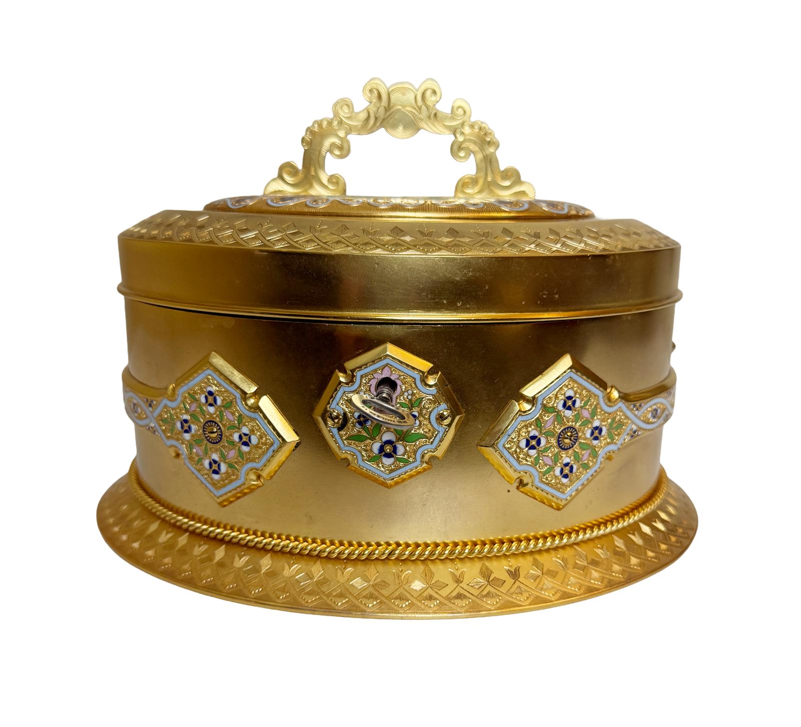 Superb Art Nouveau Gilt Bronze Champleve Jewellery Box (1 of 10) Superb Art Nouveau Gilt Bronze Champleve Jewellery Box (1 of 10)