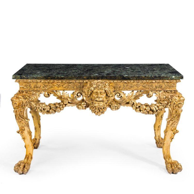 Imposing Victorian Giltwood Console Table in the Manner of William Kent (1 of 6)