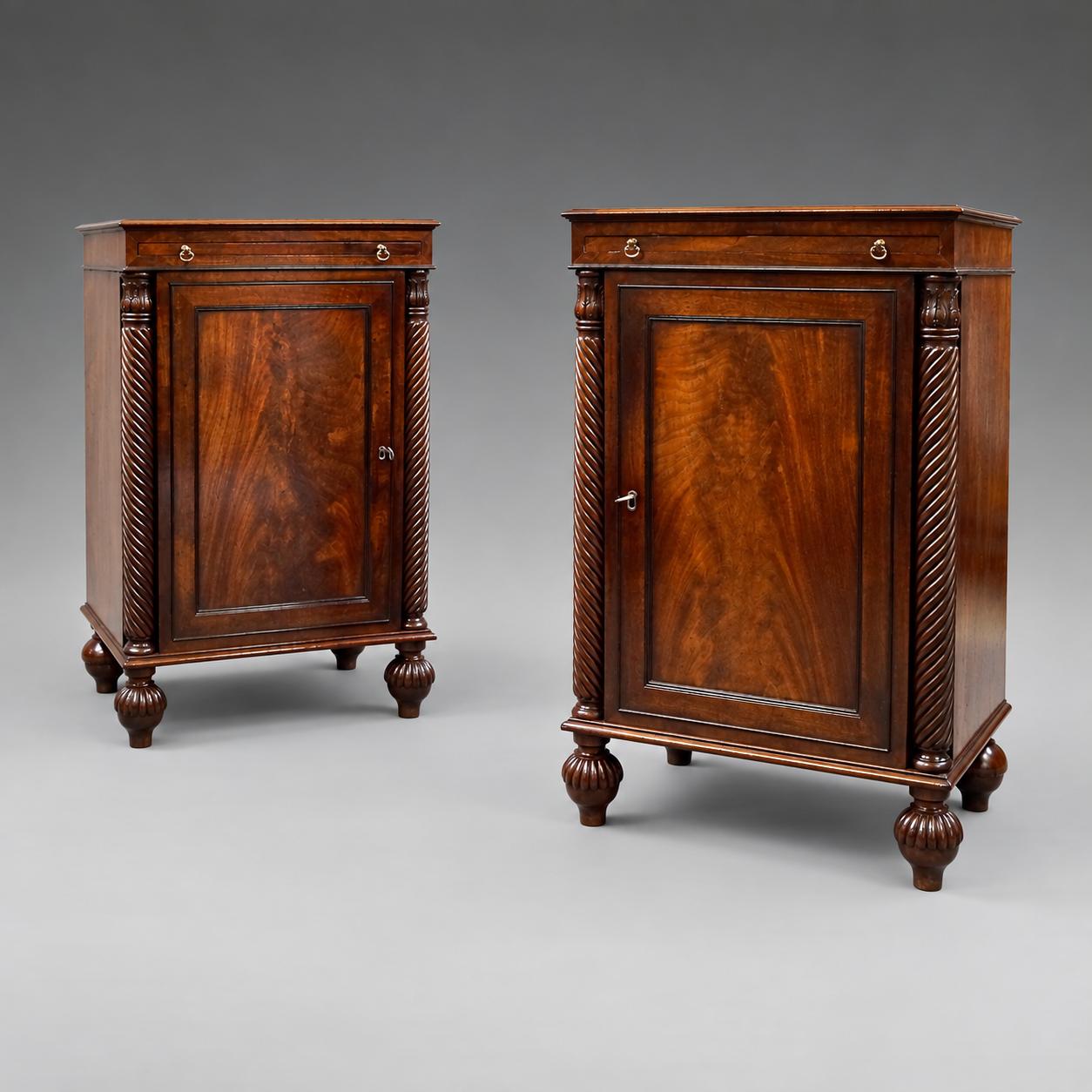 A Pair Of Mahogany Bedside Cupboards (1 of 5) A Pair Of Mahogany Bedside Cupboards (1 of 5)