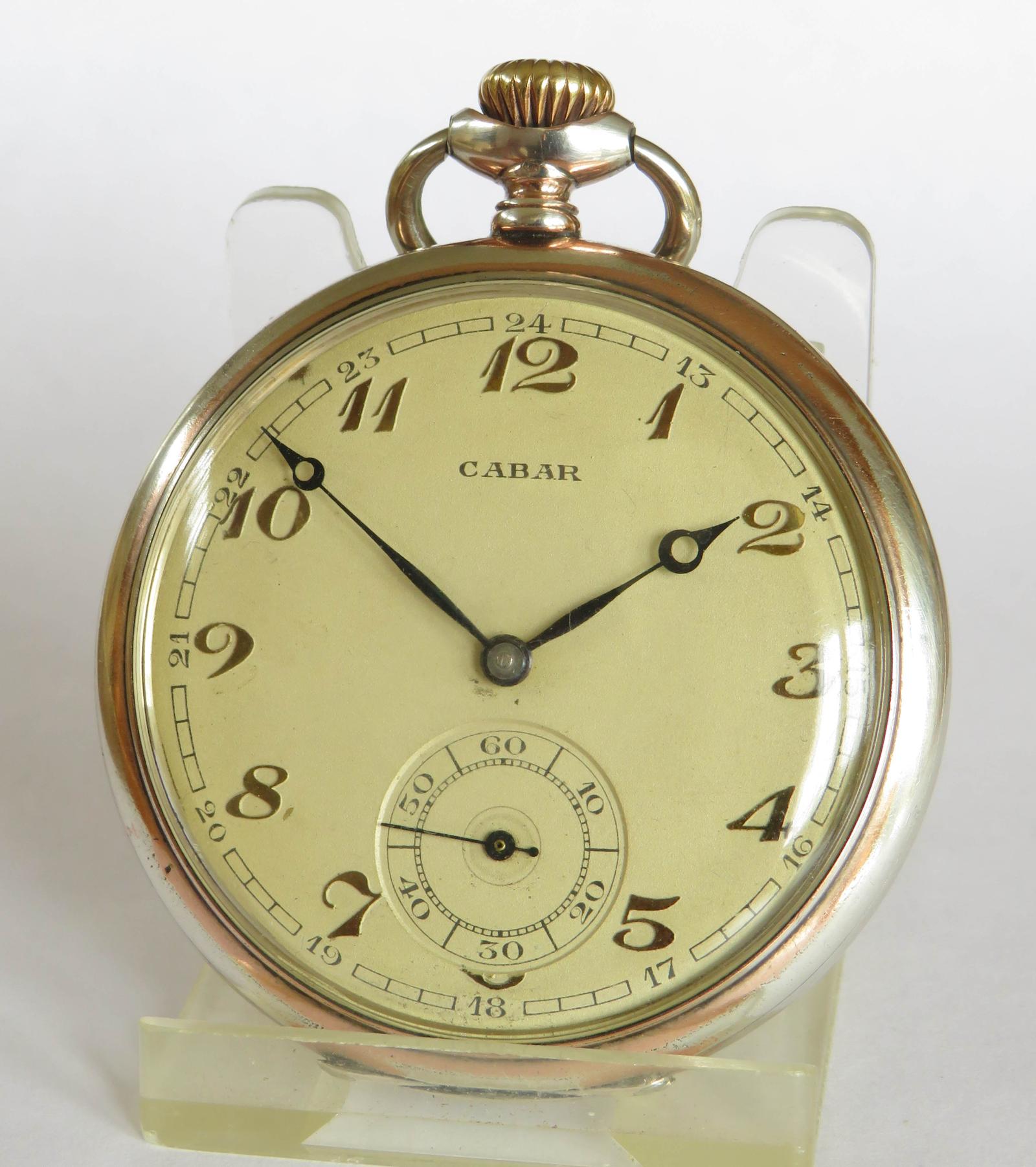 Pocket Watch: Antique Silver ‘Cabar’ Buren Pocket Watch (1 of 5)