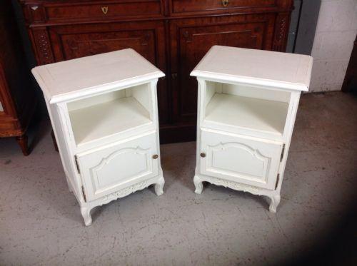 Painted Pair of French Bedside Cabinets (1 of 7)