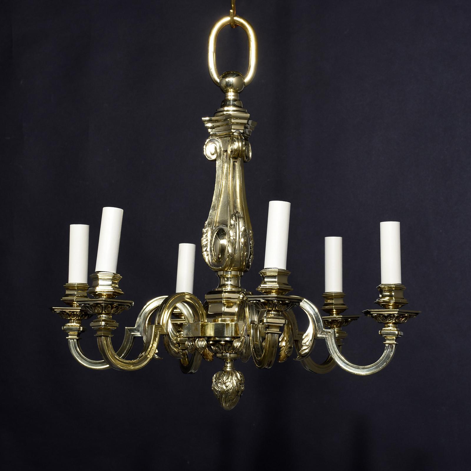 Cast Brass Chandelier (1 of 6)