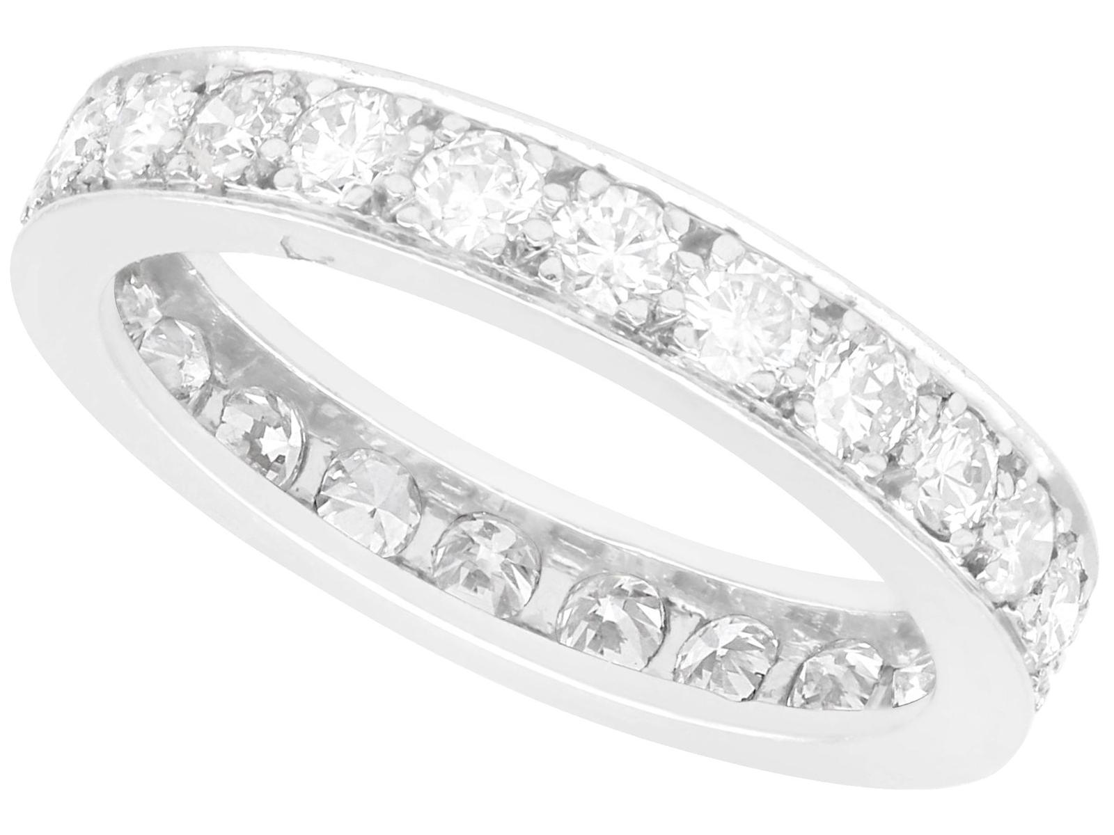 1.20ct Diamond & Platinum Full Eternity Ring c.1935 (1 of 9)