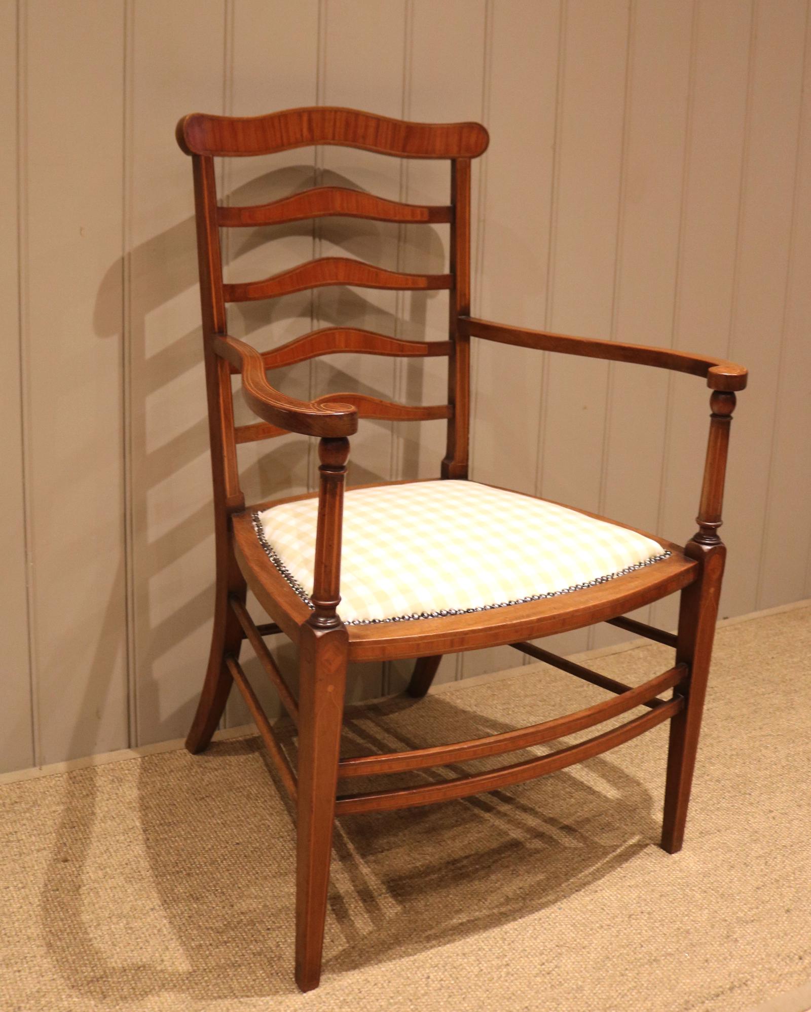 Edwardian Mahogany Armchair (1 of 7)