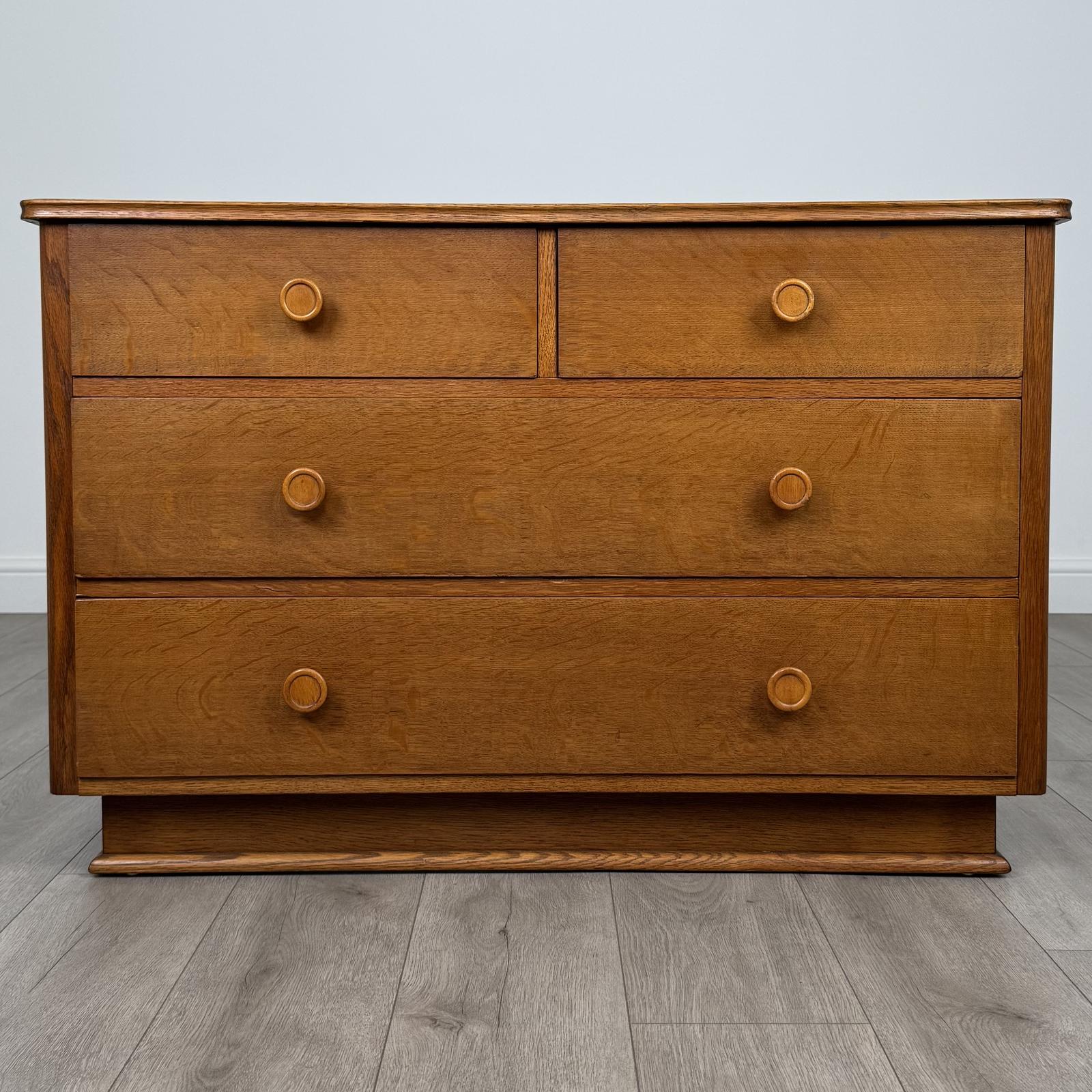 Vintage 20th Century Chest of Drawers in Oak (1 of 12)
