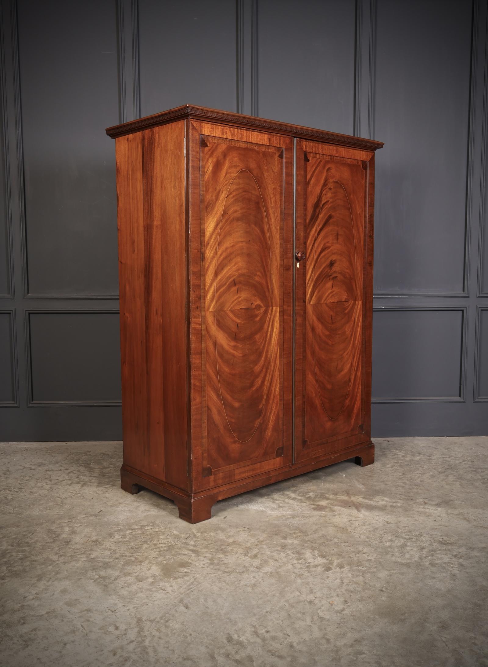 Flame Mahogany Gentlemans Wardrobe by Maple & Co (1 of 10)