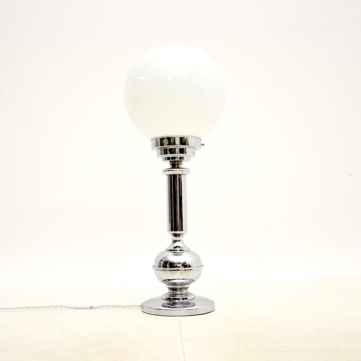 Art Deco Chrome and Glass Table Lamp (1 of 4) Art Deco Chrome and Glass Table Lamp (1 of 4)