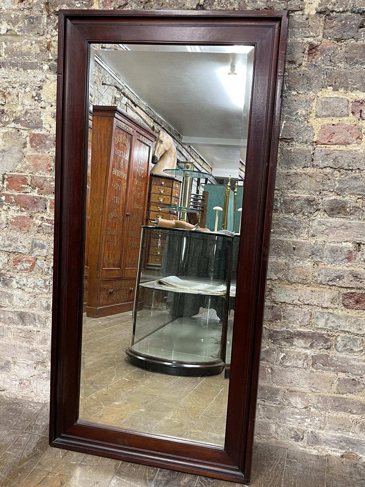 Antique Mahogany Large Mirror (1 of 4) Antique Mahogany Large Mirror (1 of 4)