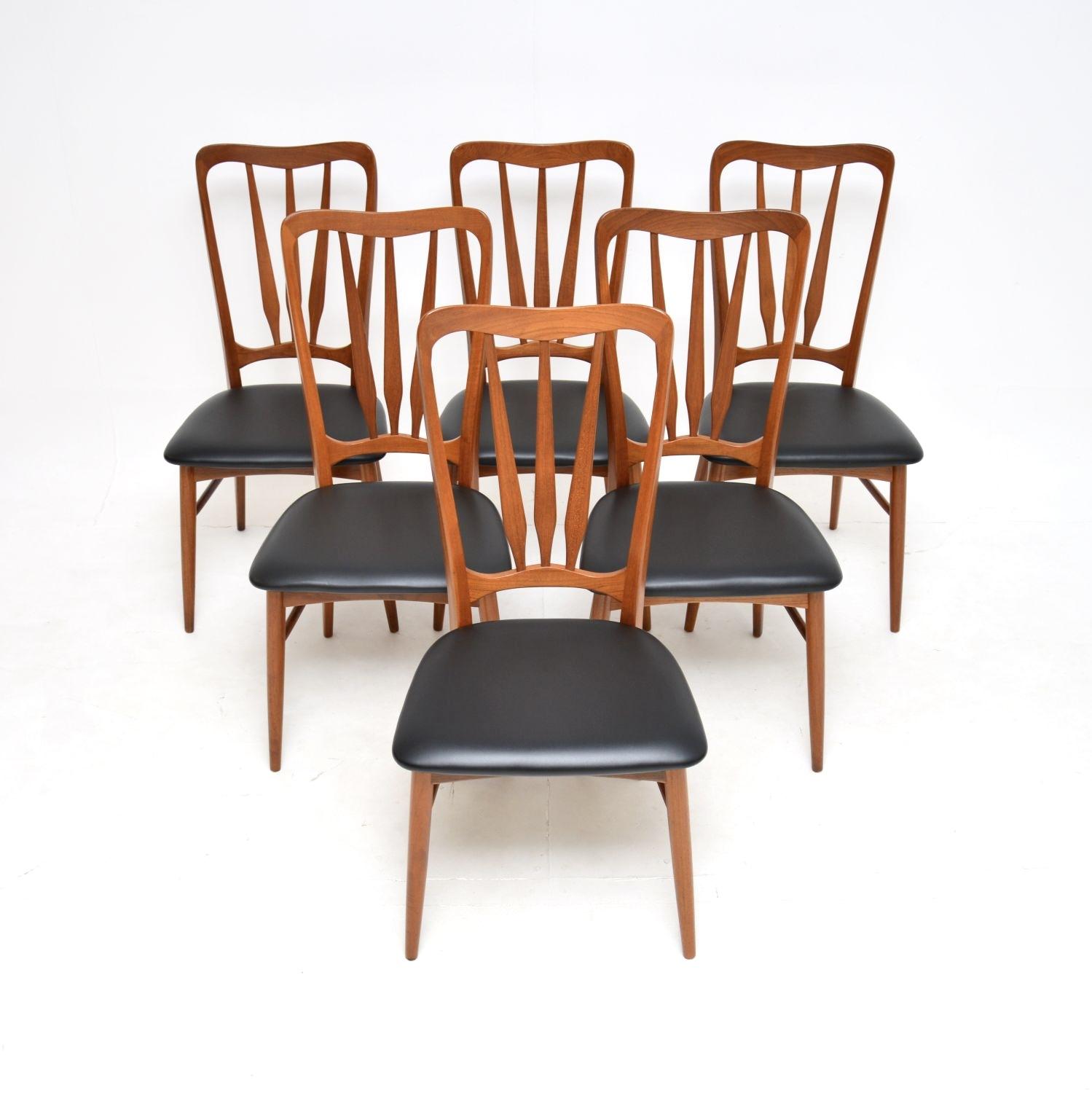 Set of Six Danish Teak ‘ingrid’ Dining Chairs by Niels Koefoed (1 of 9)