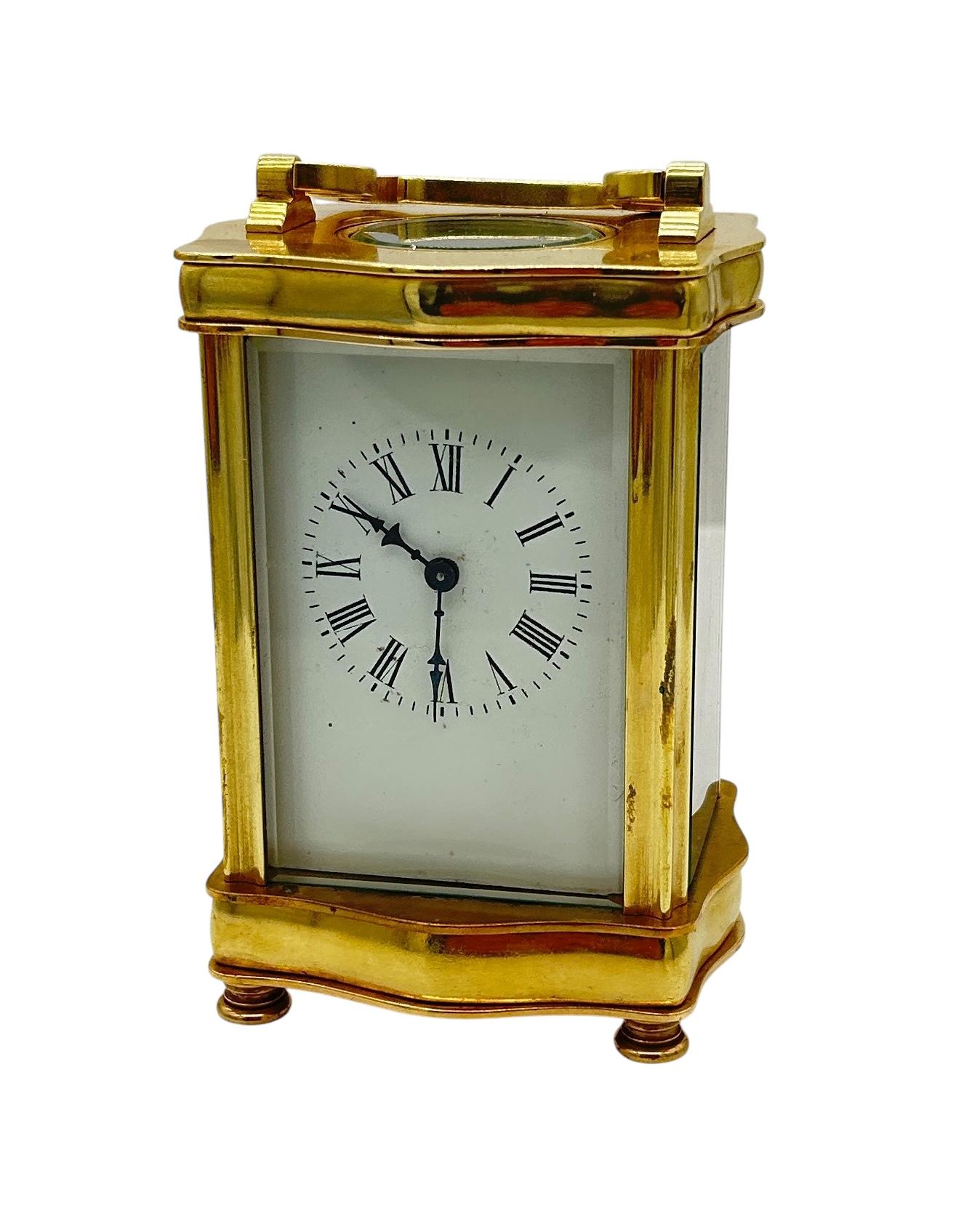 Fantastic French Antique Serpentine Case 8-day Carriage Clock c.1900 (1 of 11)