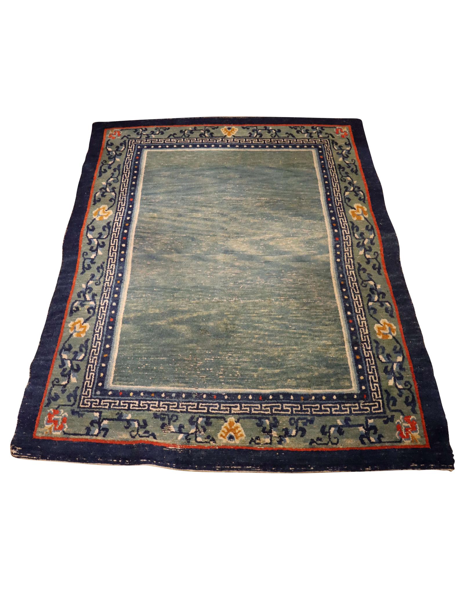 Vintage Chinese Hand-Knotted Celadon Ground Carpet / Rug in the Peking Taste (1 of 4) Vintage Chinese Hand-Knotted Celadon Ground Carpet / Rug in the Peking Taste (1 of 4)