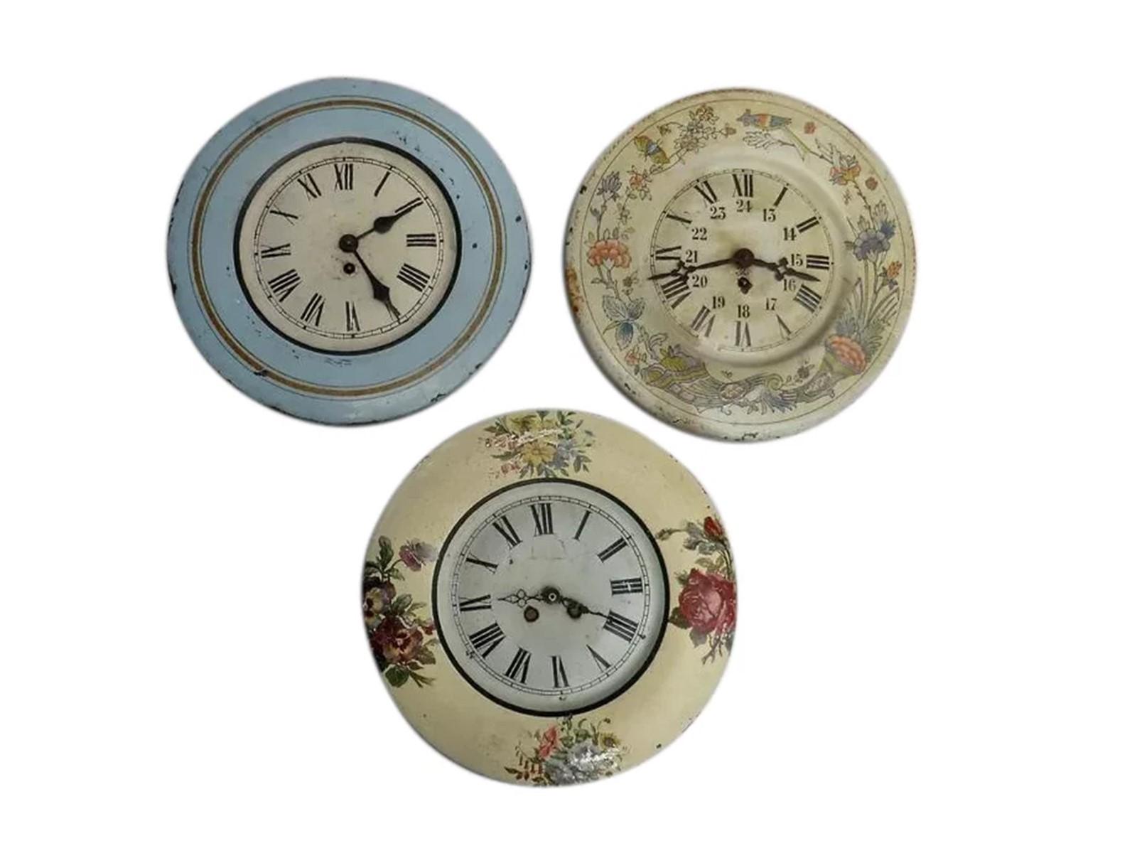 Vintage Toleware Wall Clocks From France (1 of 8) Vintage Toleware Wall Clocks From France (1 of 8)