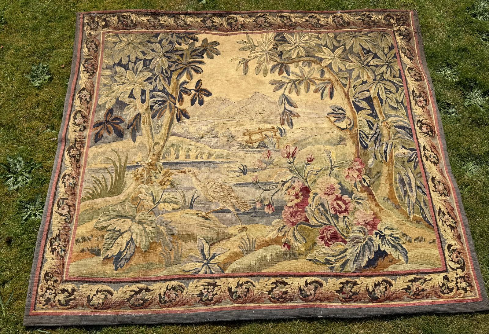 Large 19th Century Tapestry Pastoral Scene (1 of 5) Large 19th Century Tapestry Pastoral Scene (1 of 5)