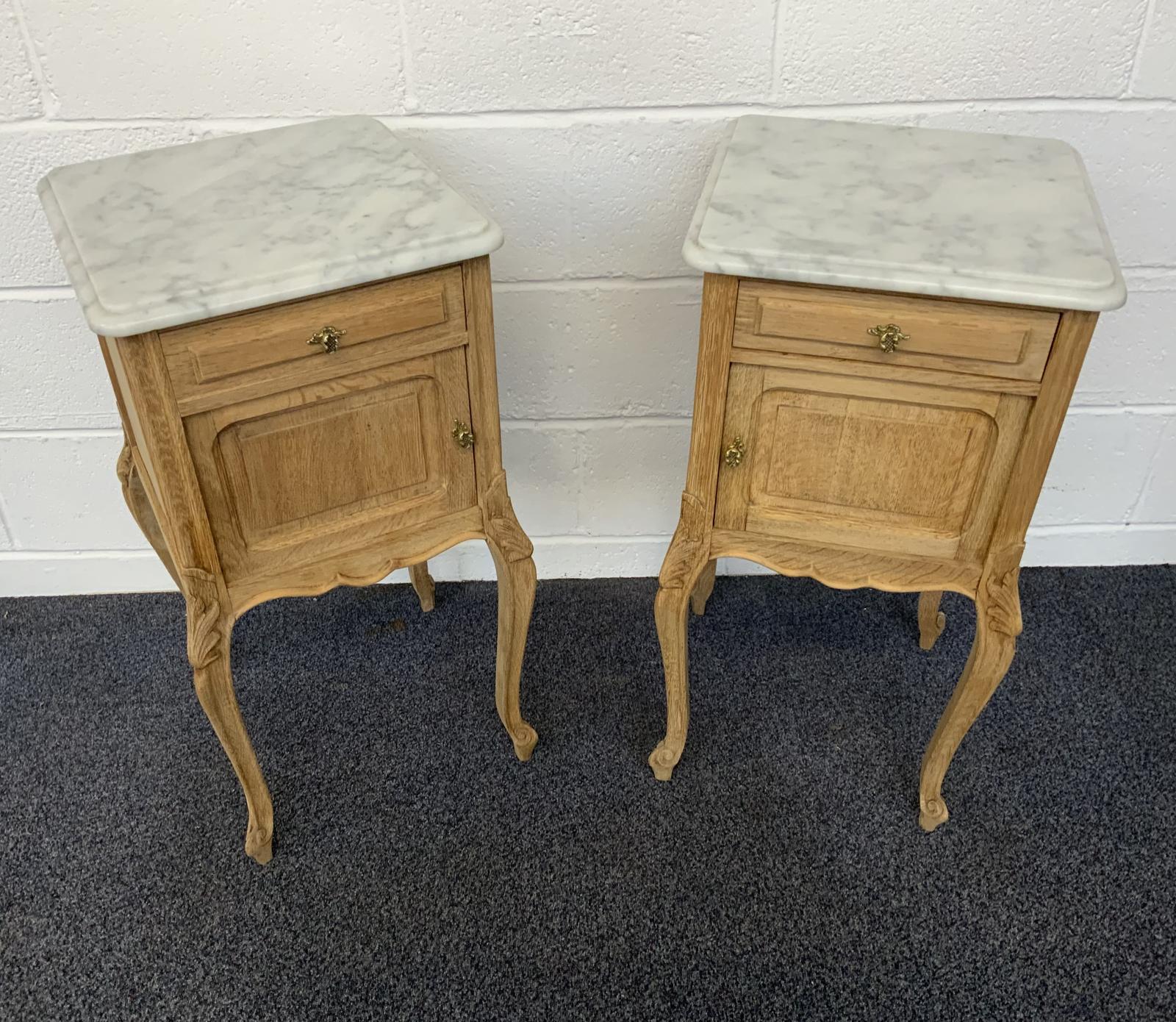 Pair of Bleached Oak Bedside Cabinets (1 of 6) Pair of Bleached Oak Bedside Cabinets (1 of 6)