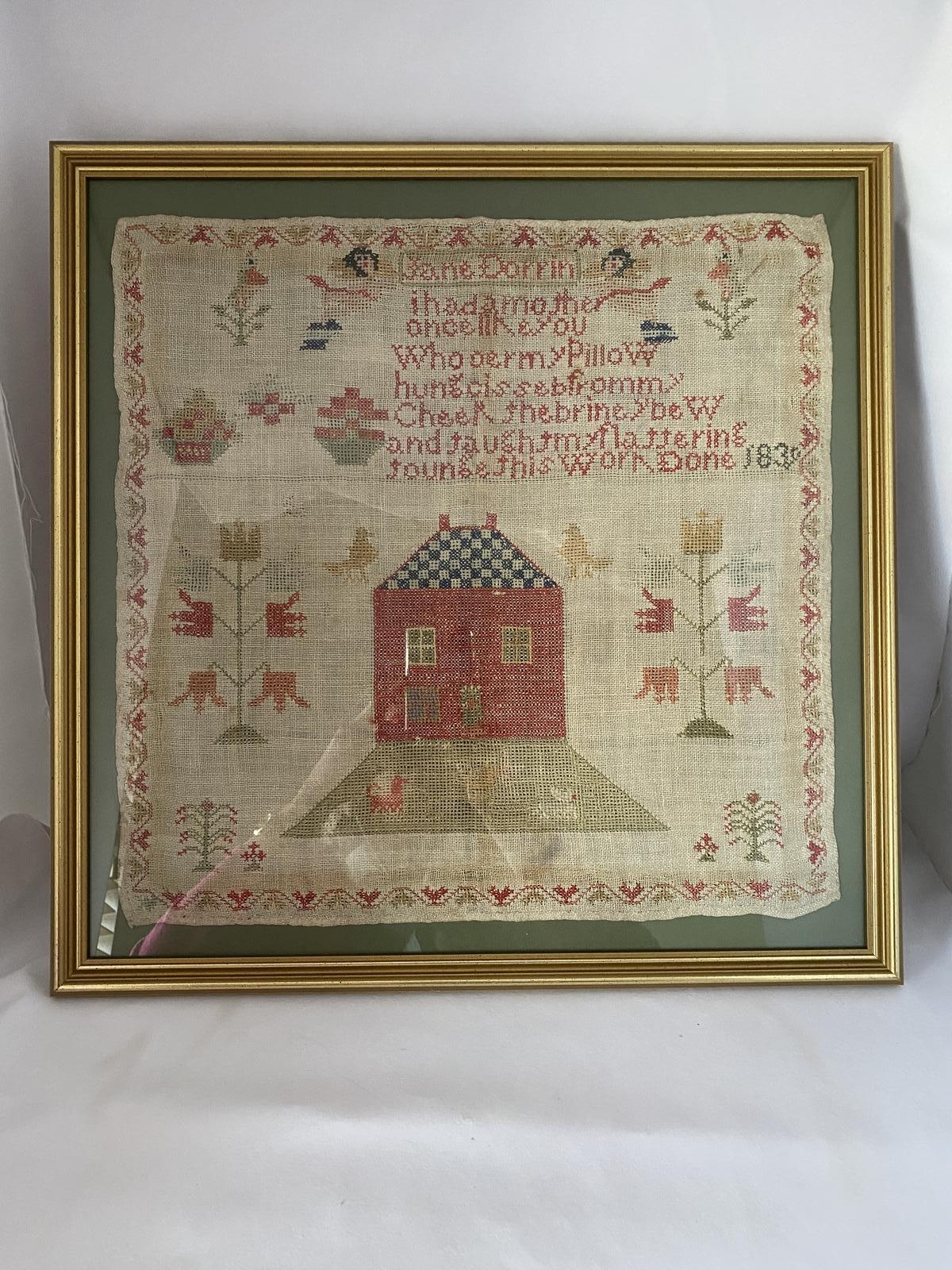 Victorian Needlework Sampler 1839 (1 of 6)
