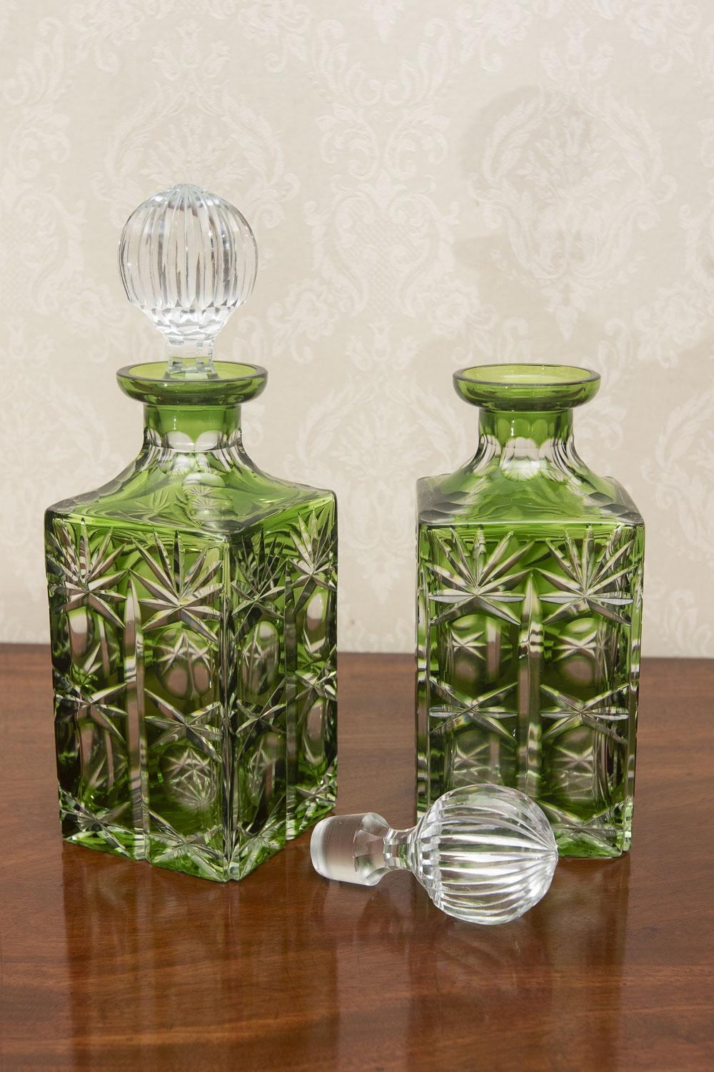 Excellent Pair of Cameo Glass Decanters (1 of 5)