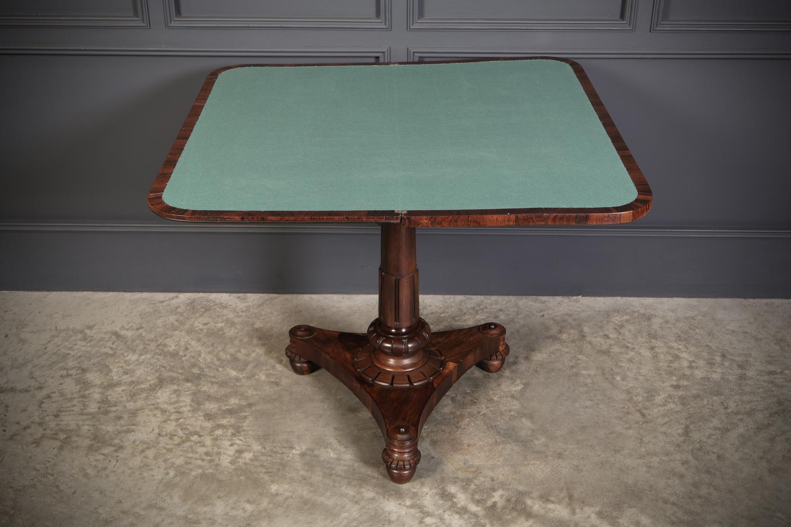 Late Regency Rosewood Card Table (1 of 14)