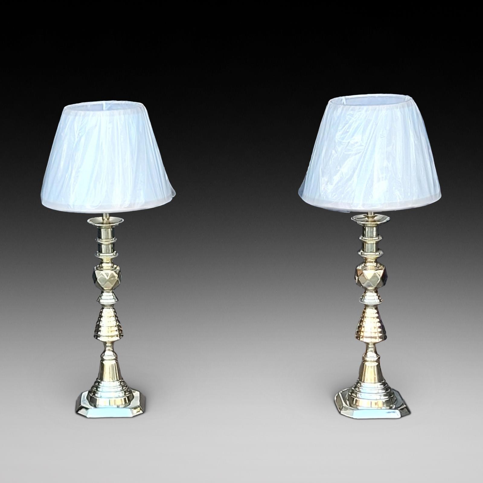 Pair of Large Brass Chester Candlesticks (1 of 5) Pair of Large Brass Chester Candlesticks (1 of 5)
