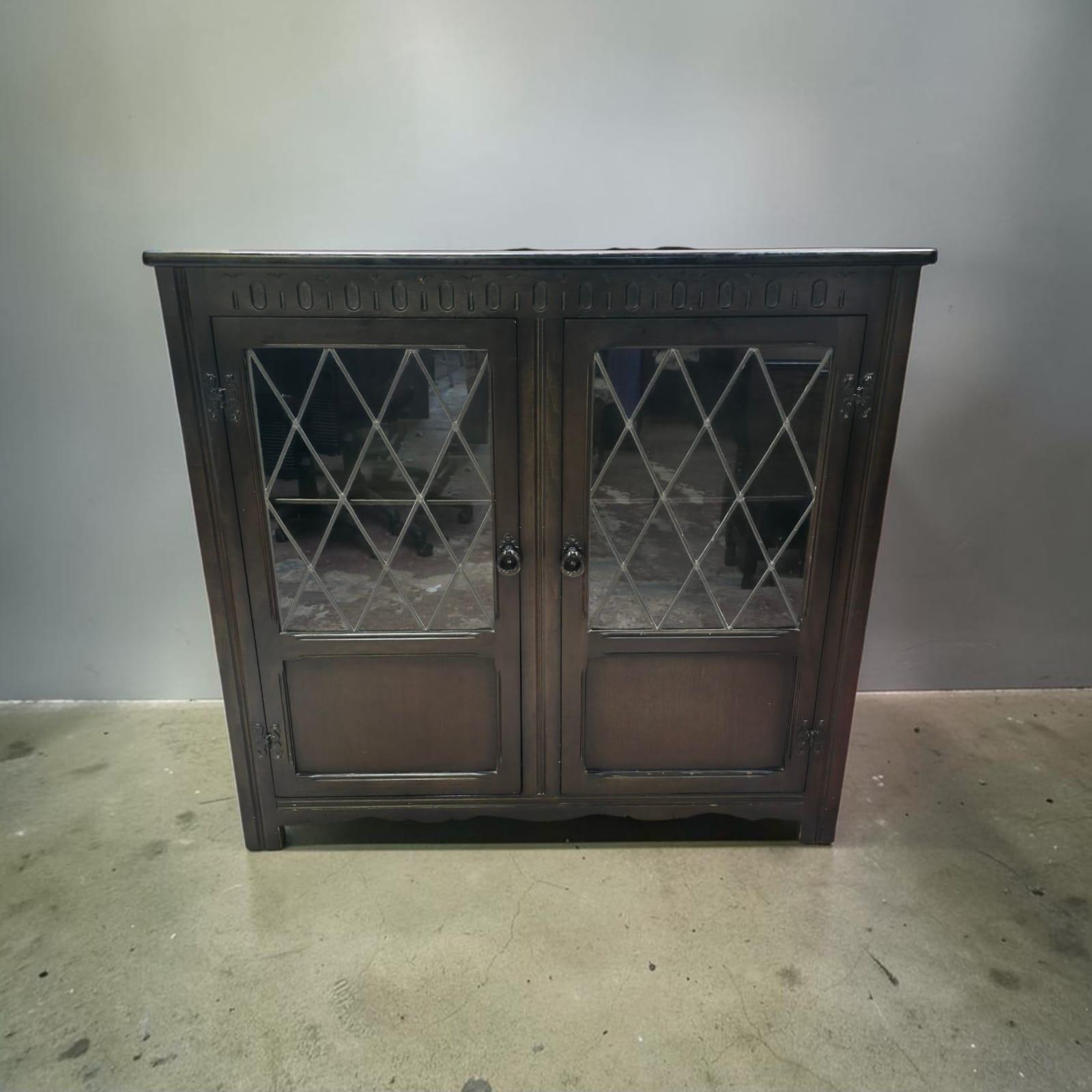 Vintage Tudor Revival Leaded Glass Bookcase / Drinks Cabinet / C1950 (1 of 10) Vintage Tudor Revival Leaded Glass Bookcase / Drinks Cabinet / C1950 (1 of 10)