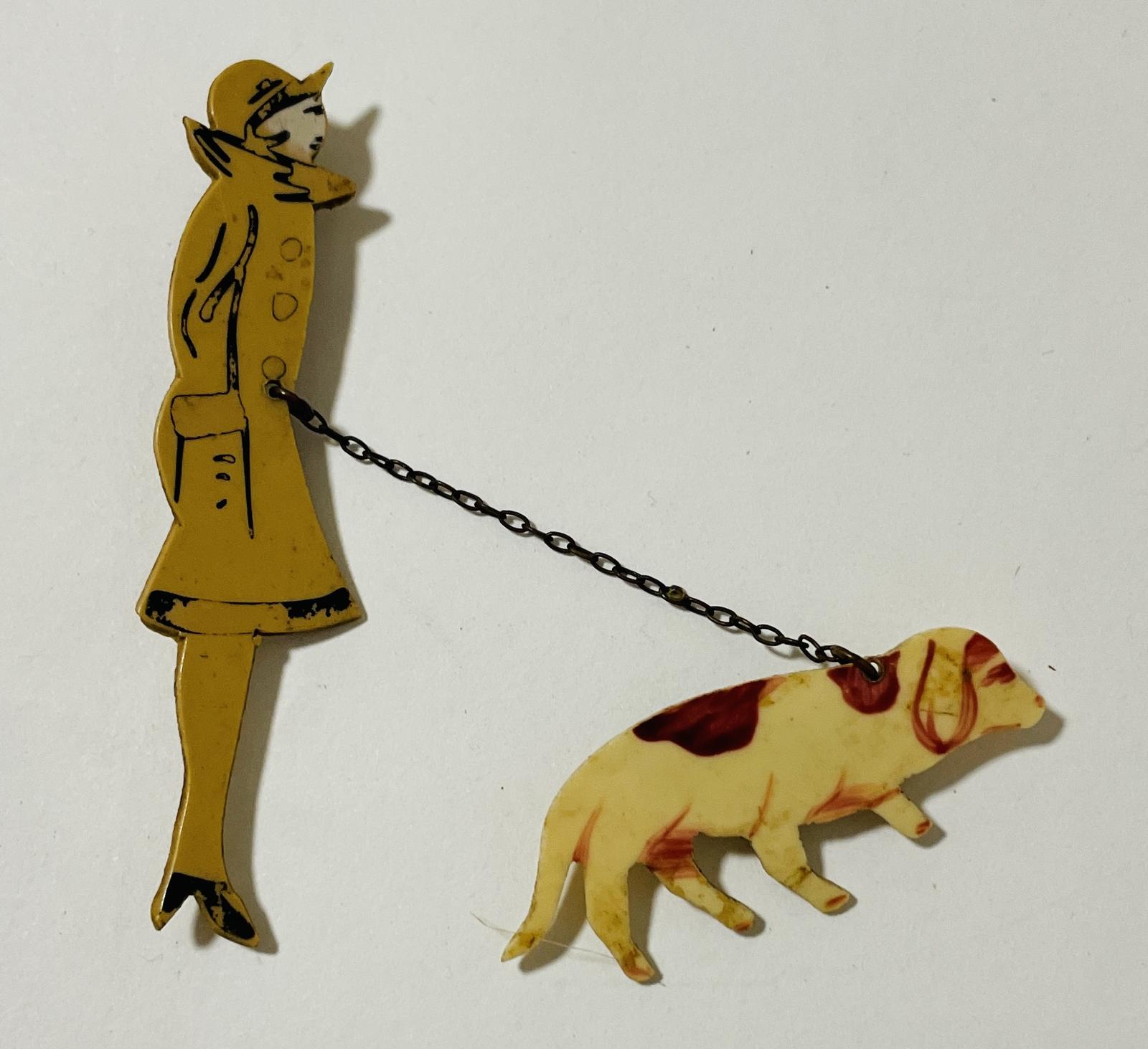 Art Deco Novelty Celluloid Brooch (1 of 6) Art Deco Novelty Celluloid Brooch (1 of 6)