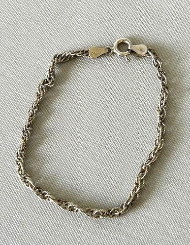Vintage Italian Silver Rope-twist Bracelet (1 of 4)