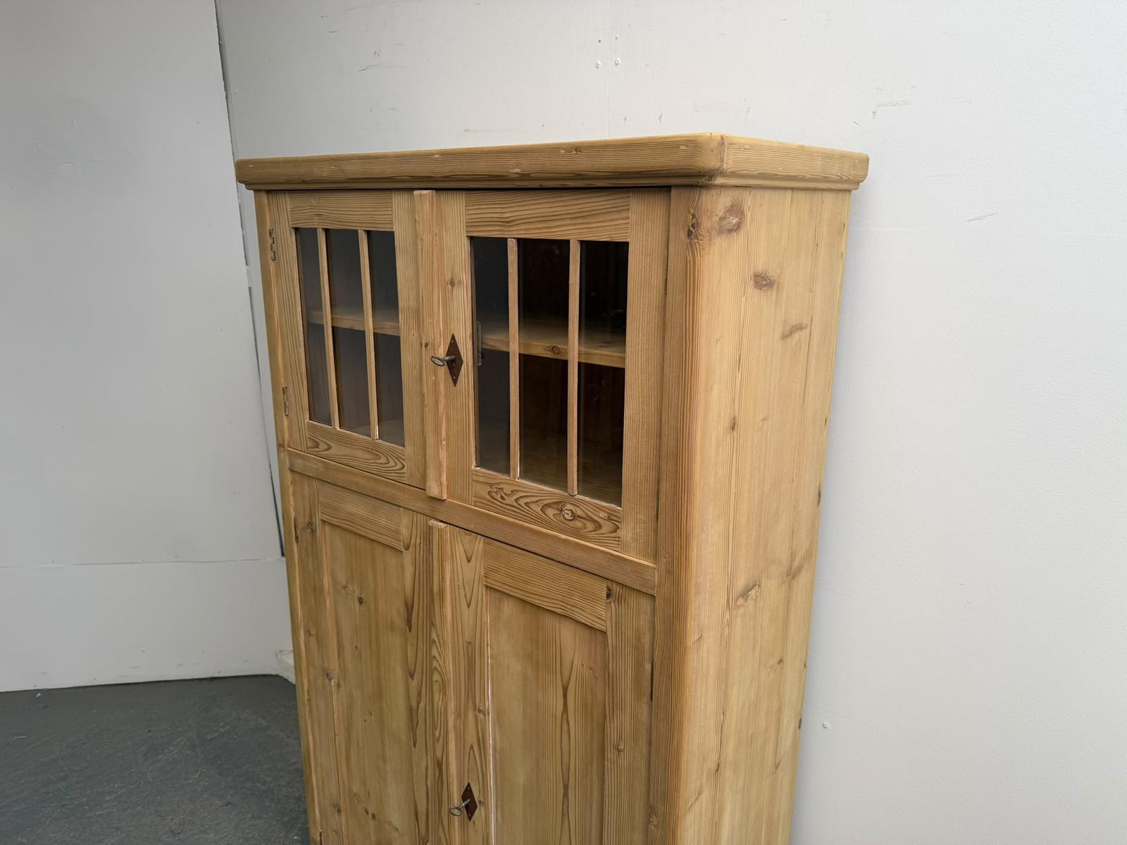 A Fabulous Victorian Antique Pine 4 Door Glazed Storage Cabinet to Wax/paint (1 of 8) A Fabulous Victorian Antique Pine 4 Door Glazed Storage Cabinet to Wax/paint (1 of 8)