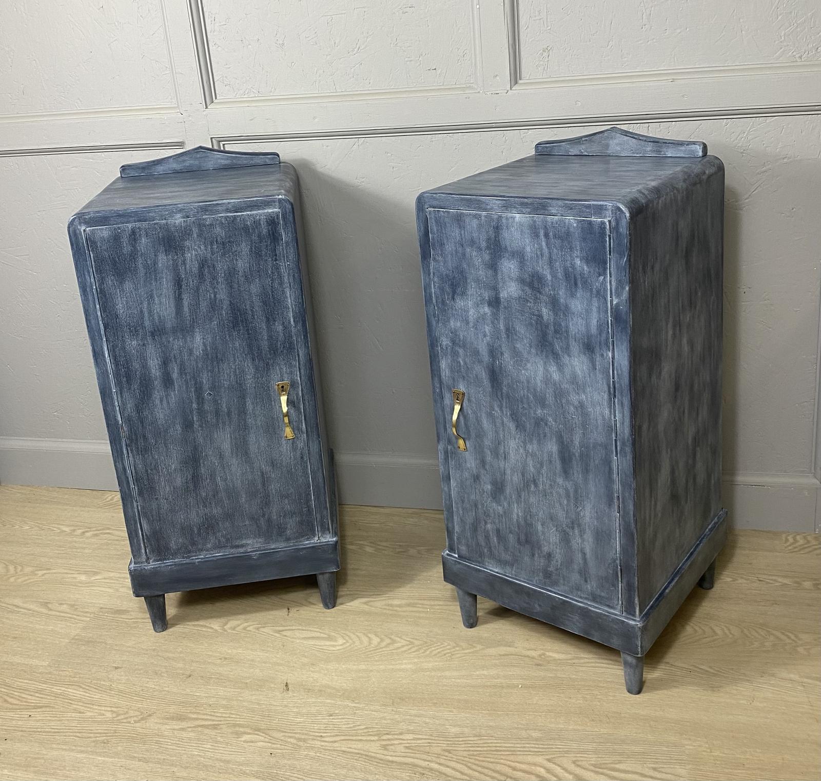 Pair of Painted Bedside Cabinets (1 of 8)