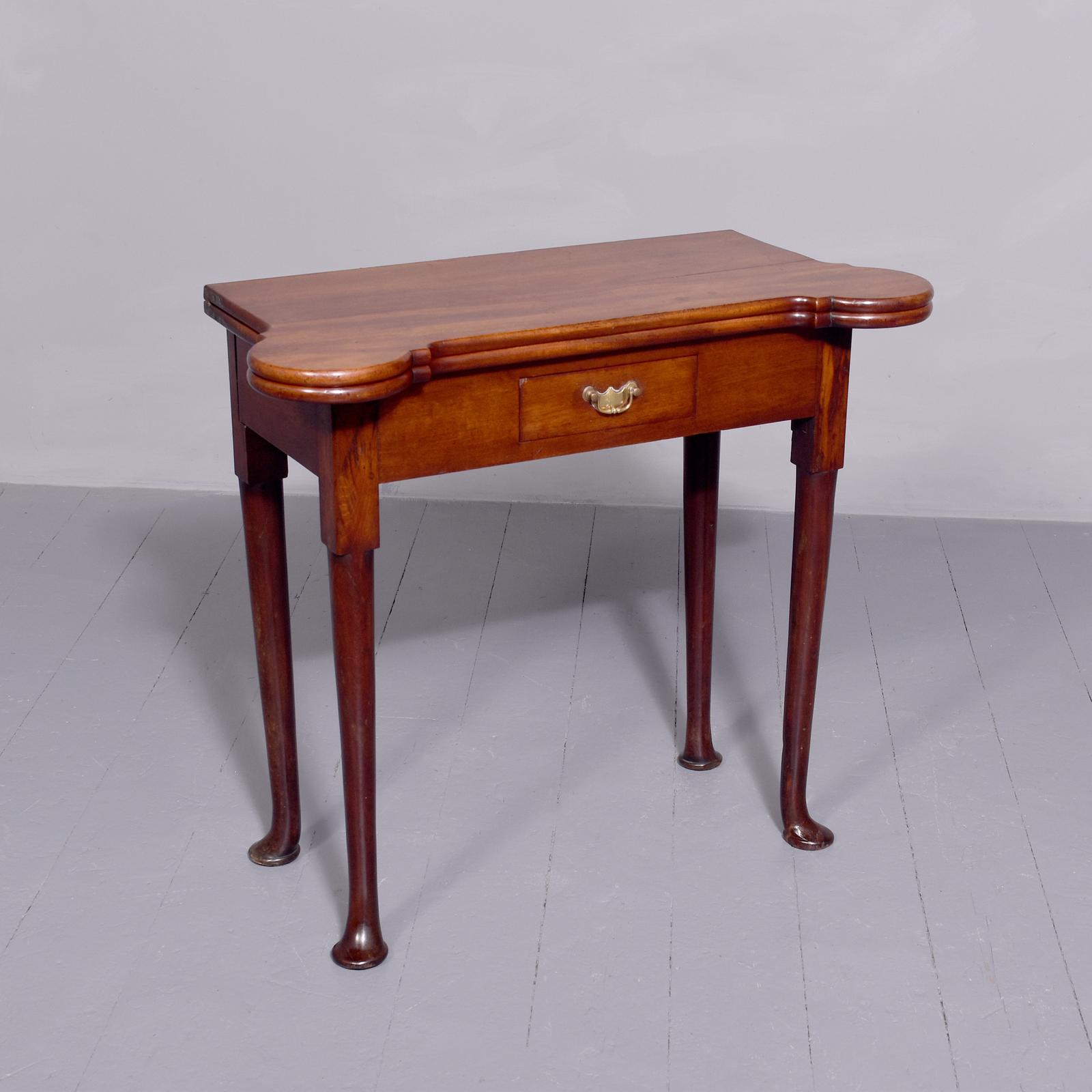 George II Mahogany Fold-over Games Table (1 of 6)