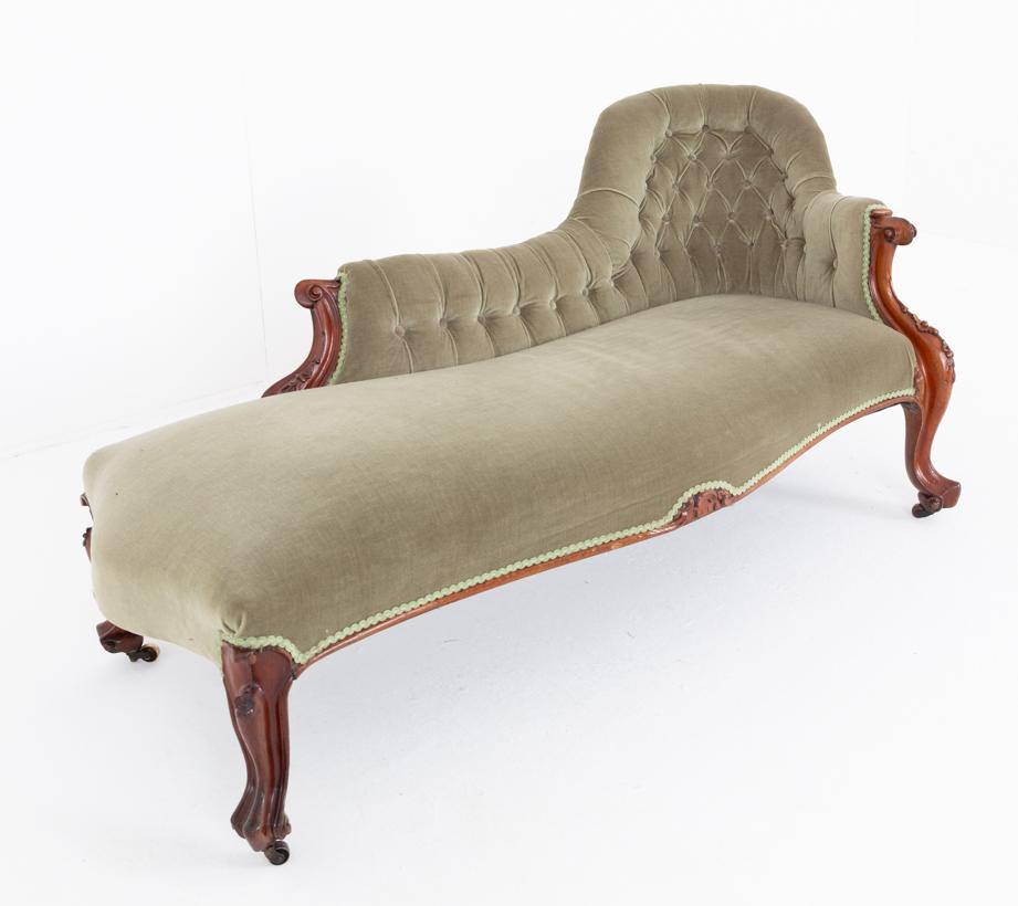 Victorian Rosewood Chaise Longue (1 of 9) Victorian Rosewood Chaise Longue (1 of 9)